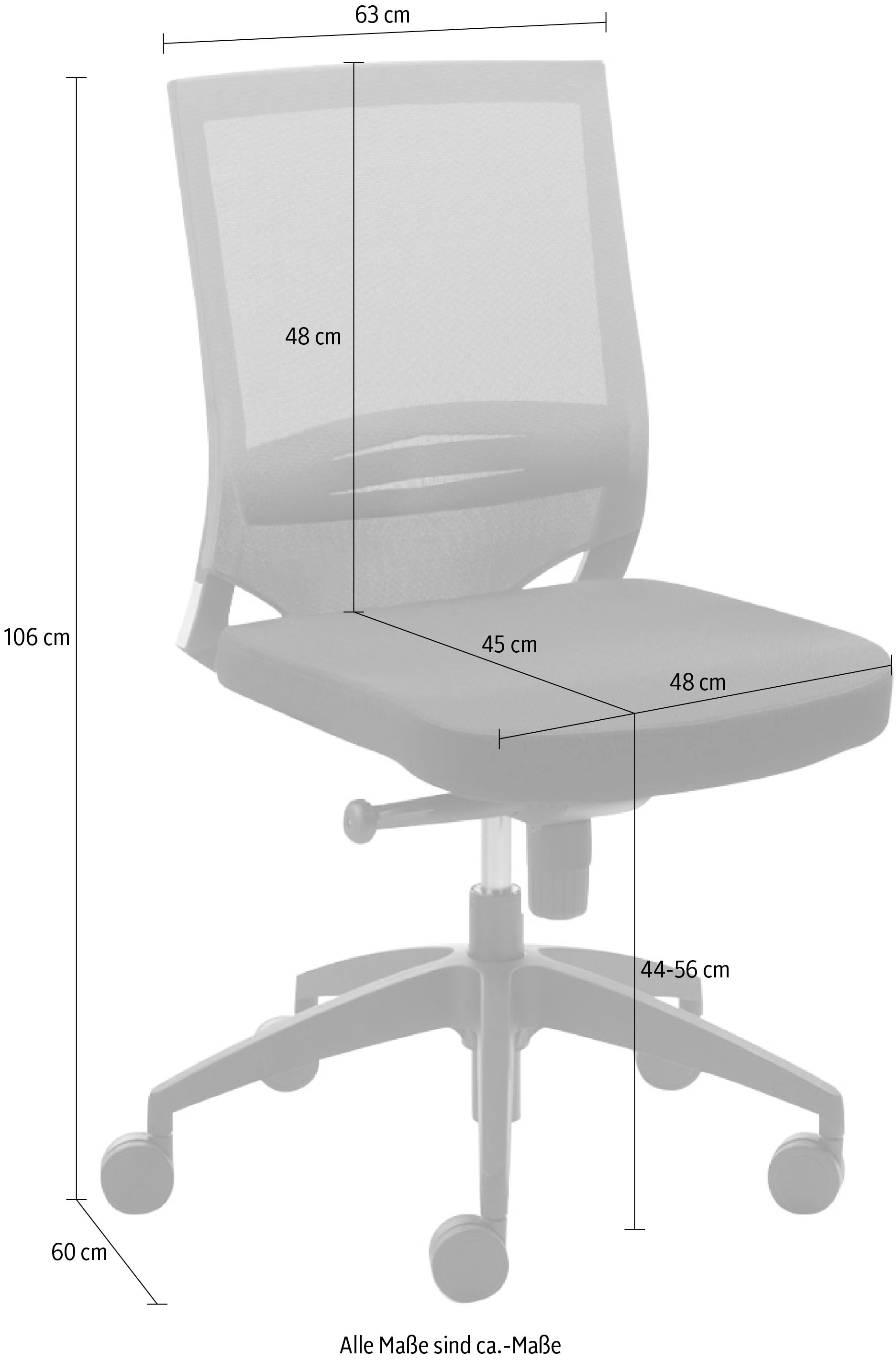 Mayer Sitzmöbel Bürostuhl, Polyester, "myOPTIMAX"