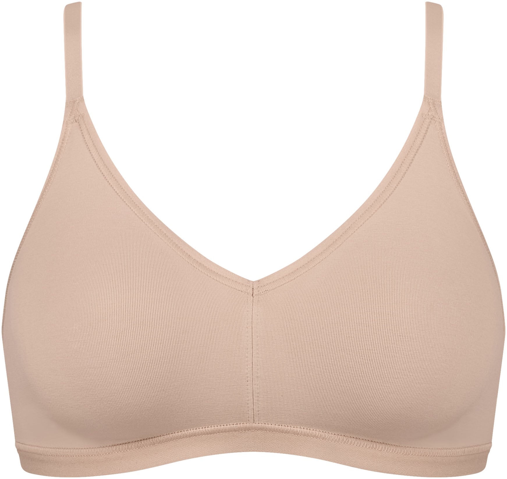 sloggi Bügel-BH »GO Daily Cotton Soft bra«, Glanz-Effekt Details, tiefer V-Ausschnitt