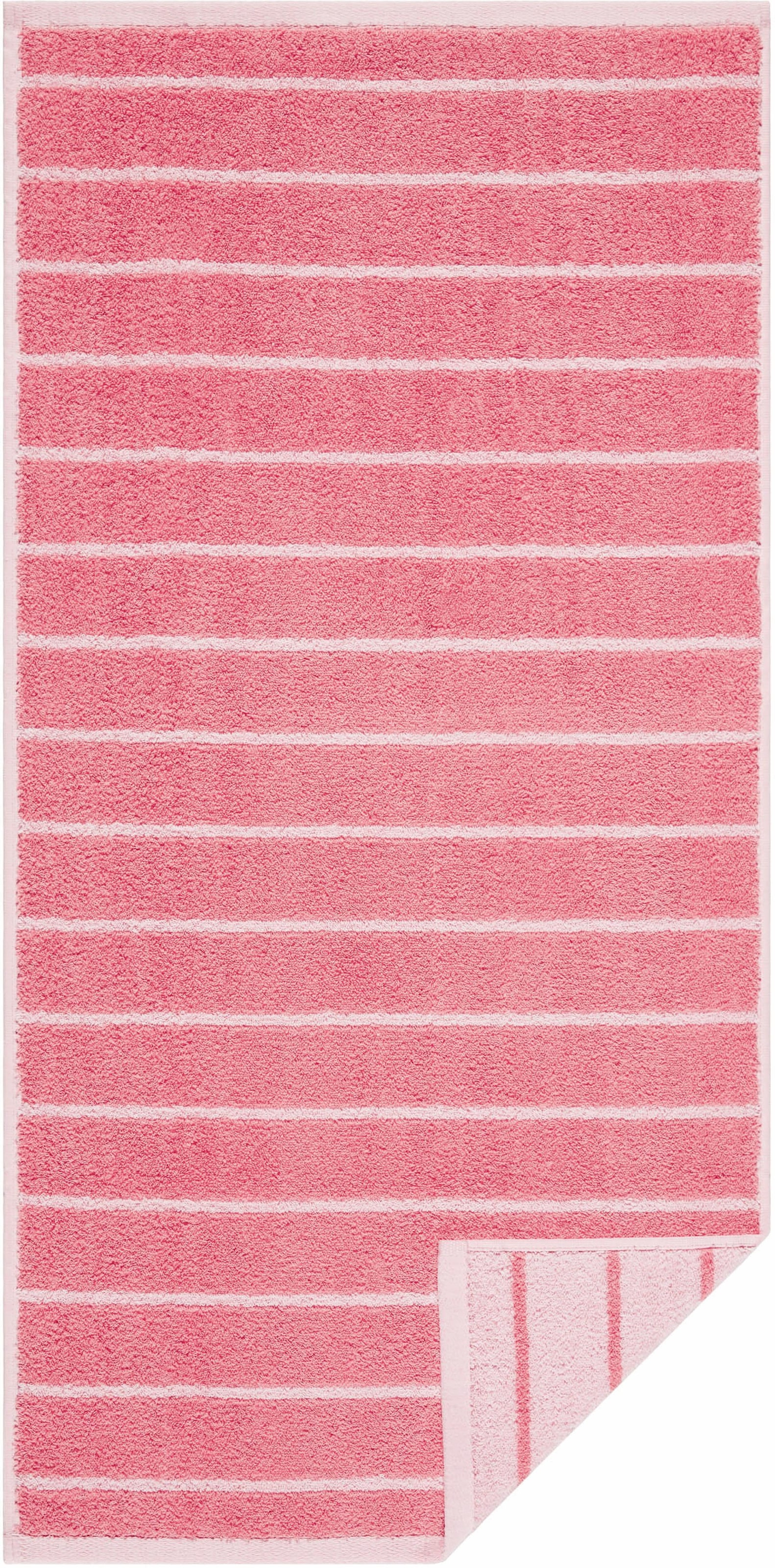Preisvergleich für Egeria Handtuch »Line«, (2 St.), Streifendessin, 100 %  Baumwolle, BxHxT 50x1x100 cm, in der Farbe Rosa, GTIN: 4045132100798 |  Ladendirekt