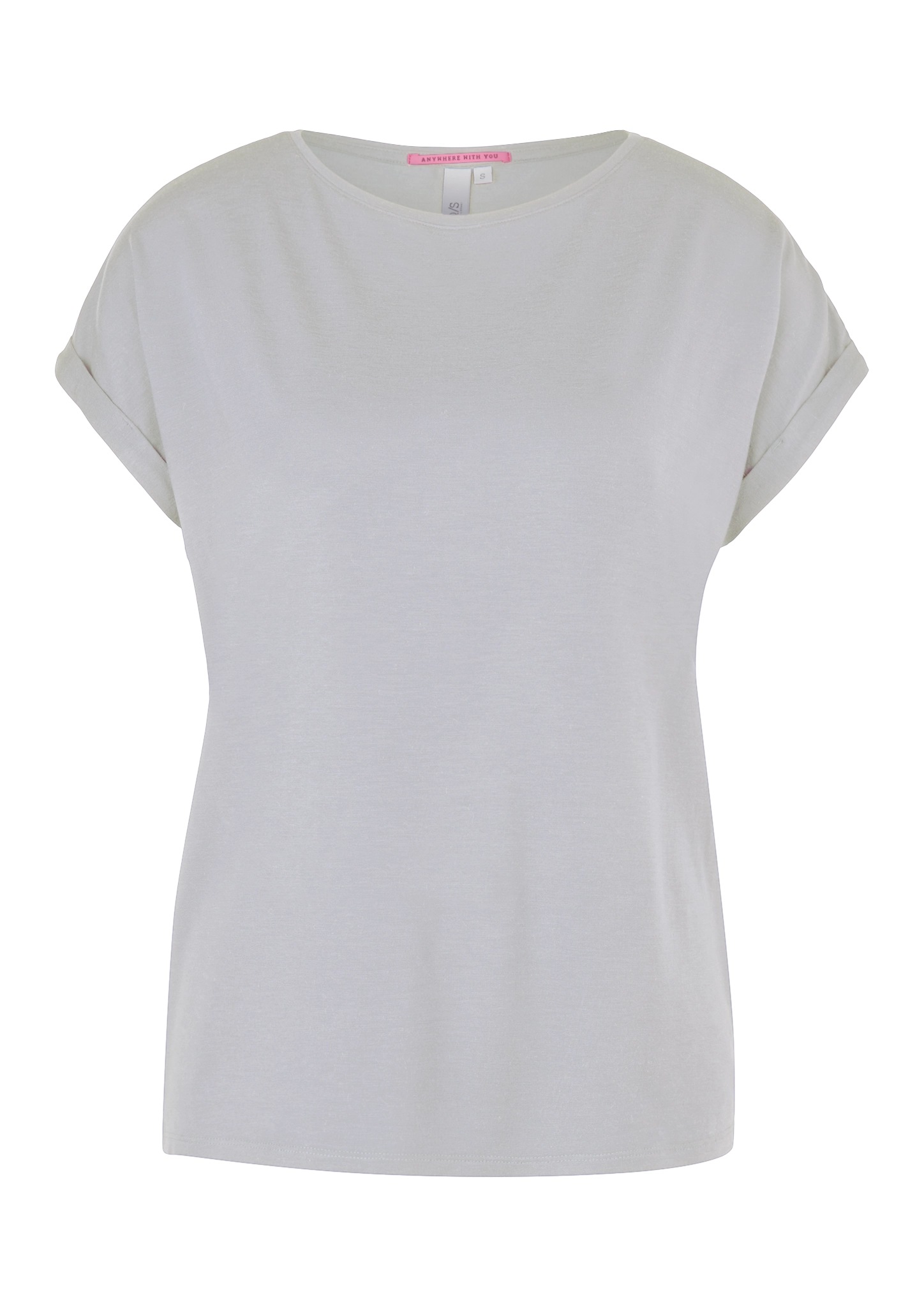 QS Kurzarmshirt mit Ärmelaufschlag