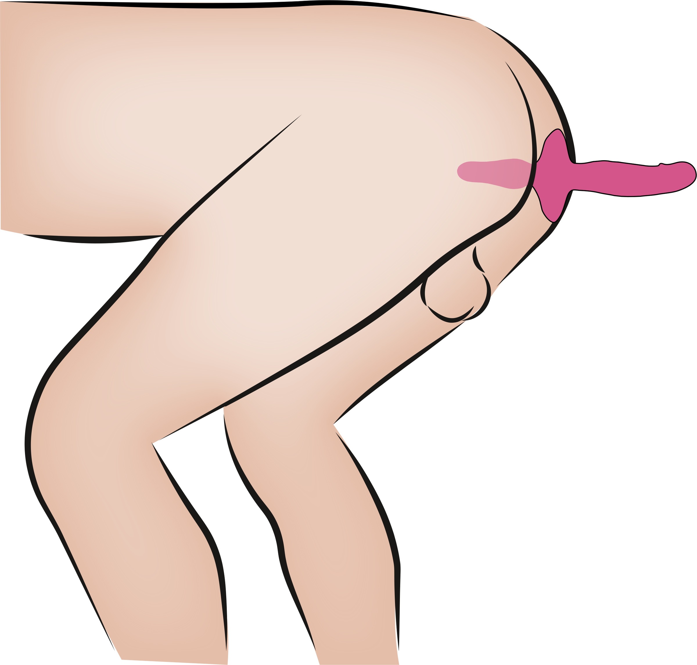 coup!es choice Vibrator »Doppelvibrator 2in1 Vibrator + Butt Plug«