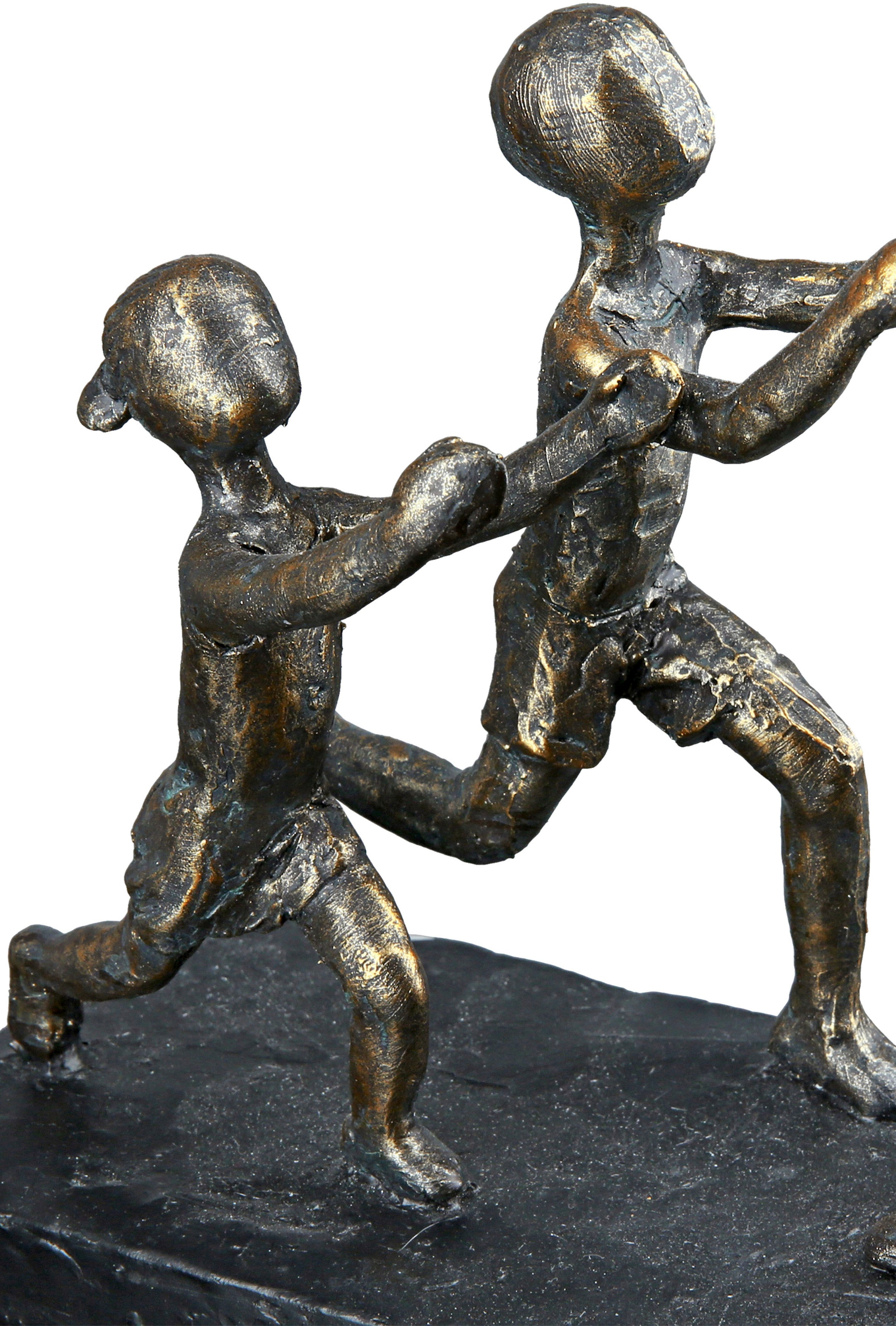 Casablanca by Gilde Dekofigur »Skulptur In meine Arme, bronzefarben/grau«,  grau bequem bestellen