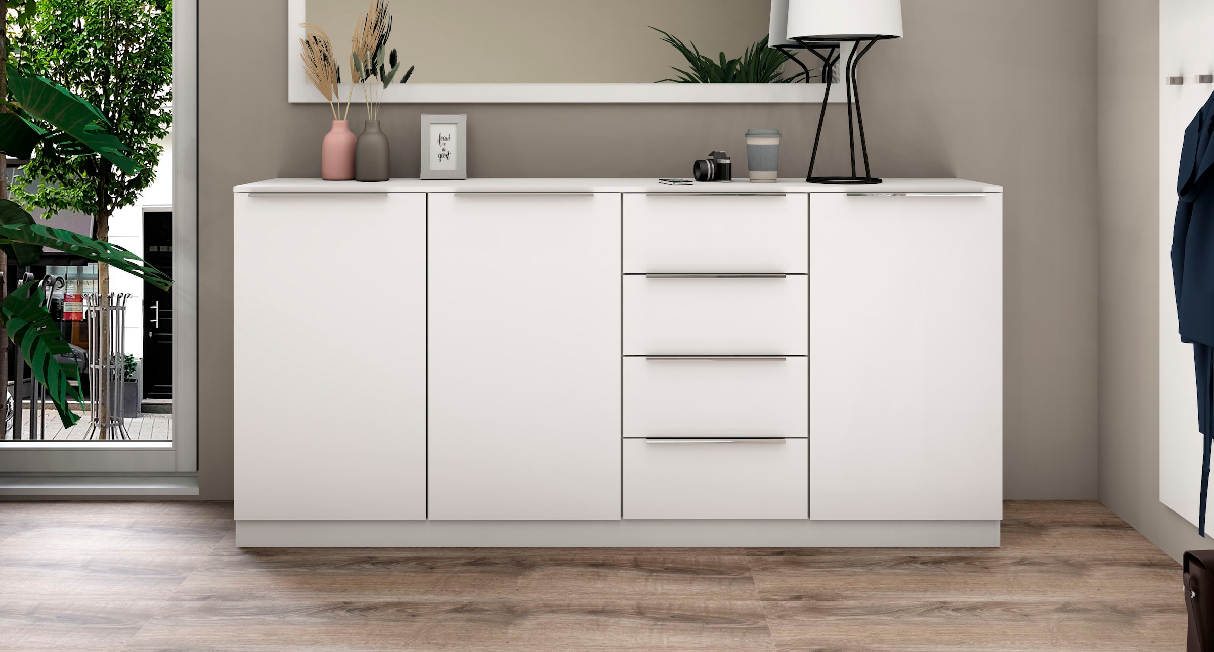 borchardt Möbel Highboard »Oliva«, Breite ca. 200 cm