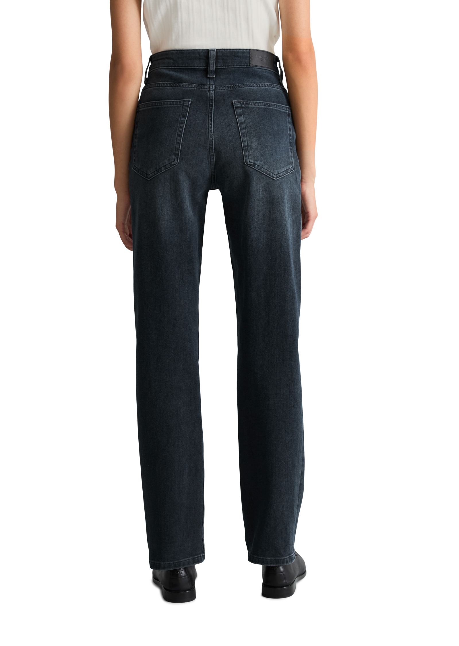 Marc O'Polo DENIM Straight-Jeans aus Stretch-Baumwolle, Mid Waist