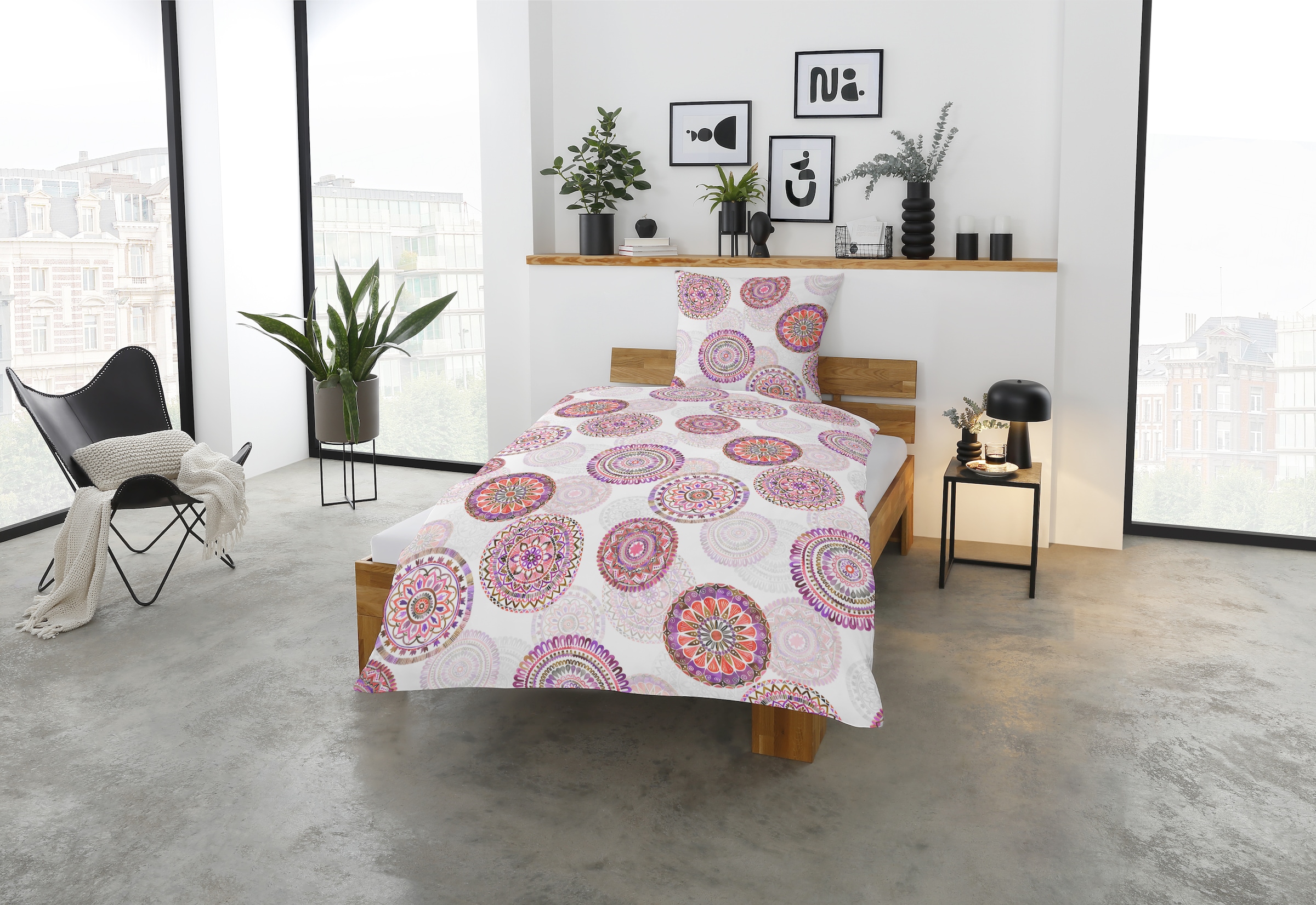 CASATEX Bettwäsche »Rozette«, verschiedene Mandalas, modernes Design