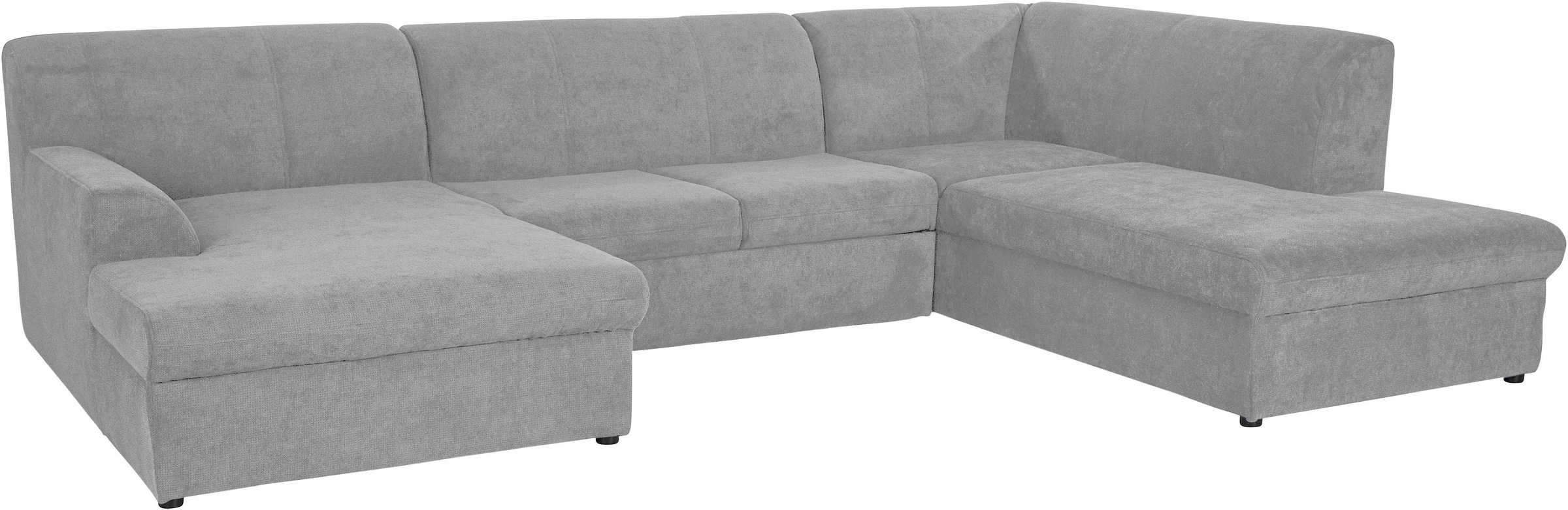 DOMO collection Wohnlandschaft »Topper, elegant und zeitlos, komfortabel, U-Form«, wahlweise mit Bettfunktion