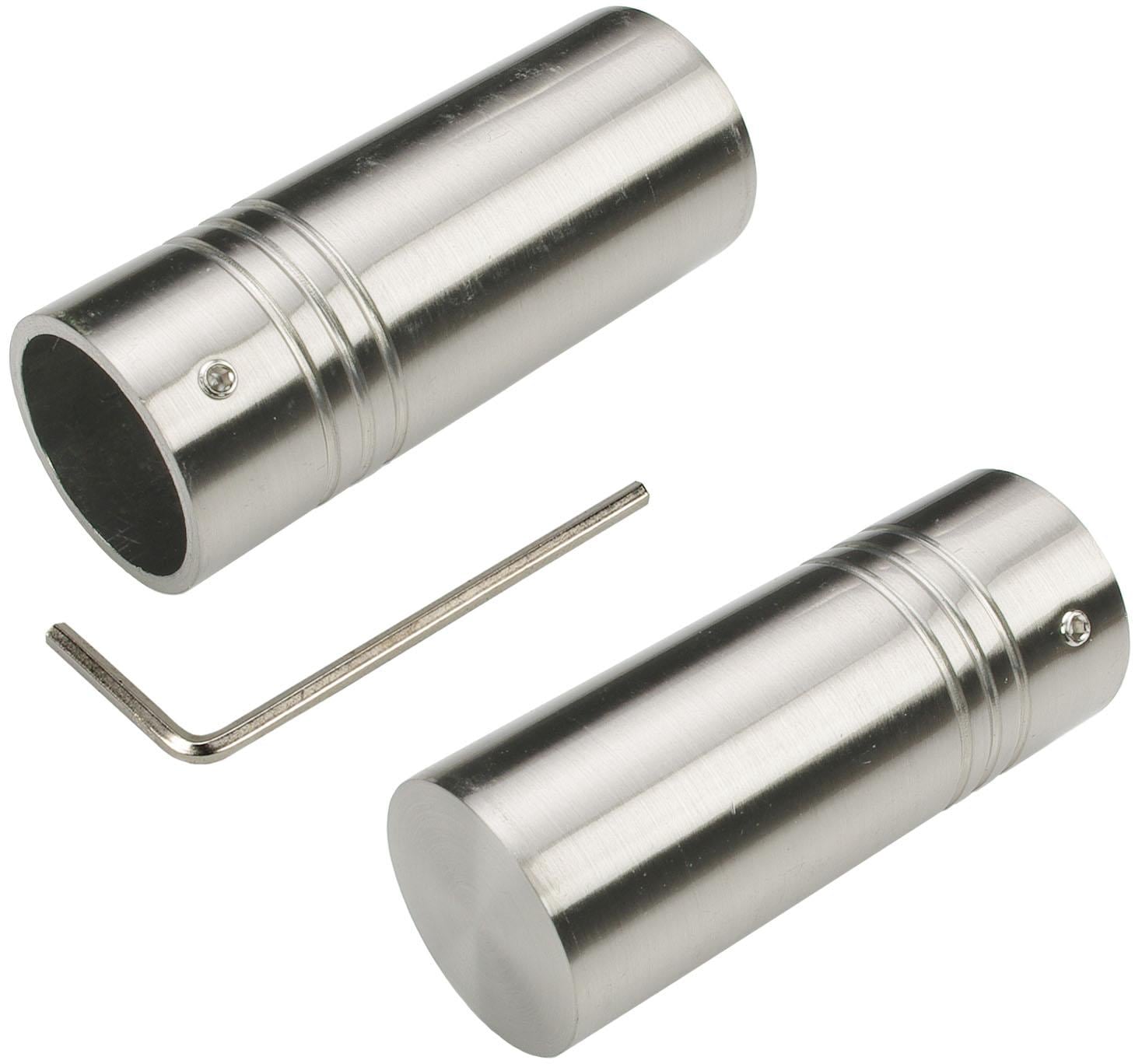 Liedeco Gardinenstange »CELZYLIN02SG2L«, 2 läufig-läufig, Fixmaß, 2-läufig im Fixmaß Ø 25/20 mm