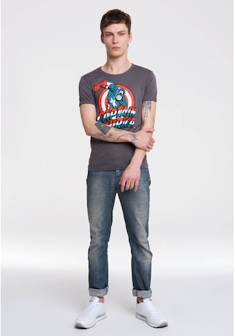 LOGOSHIRT T-Shirt »Captain America«, mit Retro-Frontprint kaufen