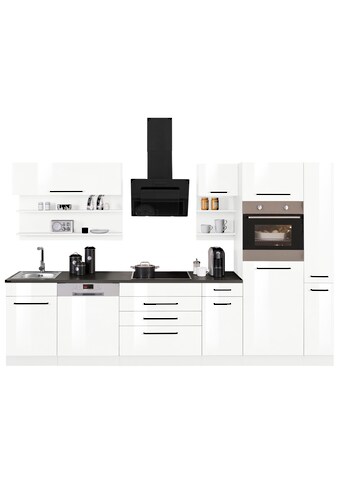 HELD MÖBEL Küchenzeile »Tulsa«, mit E-Geräten, Breite 320 cm, schwarze Metallgriffe,... kaufen