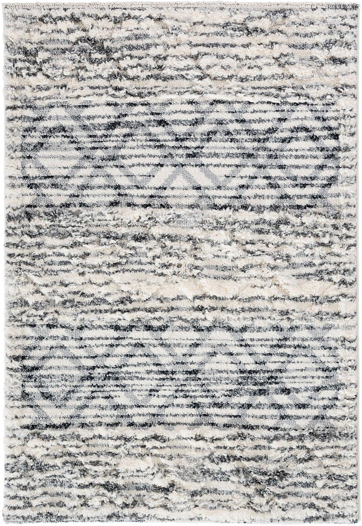 Sehrazat Hochflor-Teppich »Bahama 8816«, rechteckig, 30 mm Höhe, Hoch-Tief-Struktur, Wohnzimmer
