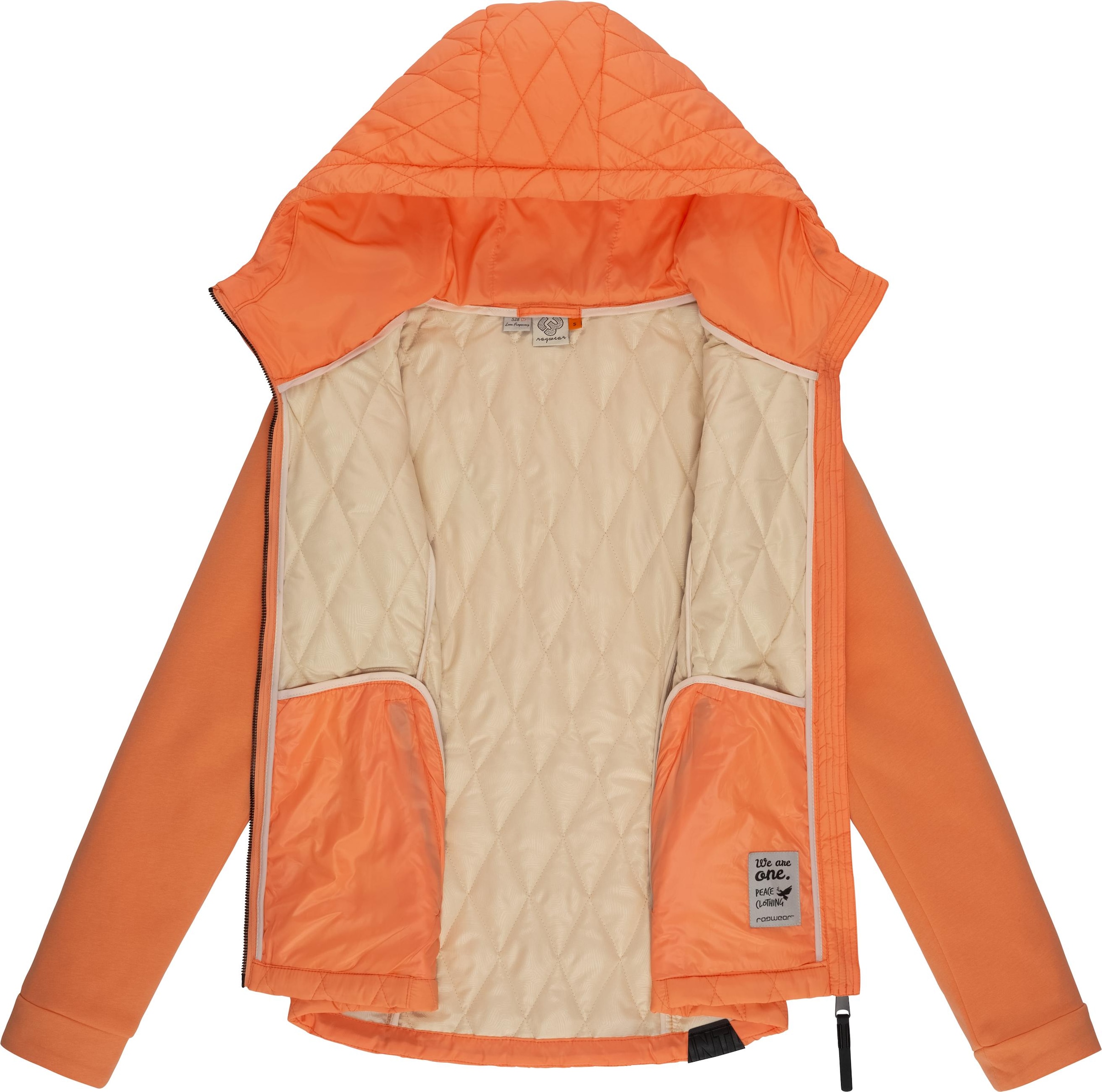 Ragwear Outdoorjacke »Outdoorjacke Lucinda«, mit Kapuze, Steppjacke aus modernem Materialmix mit Kapuze