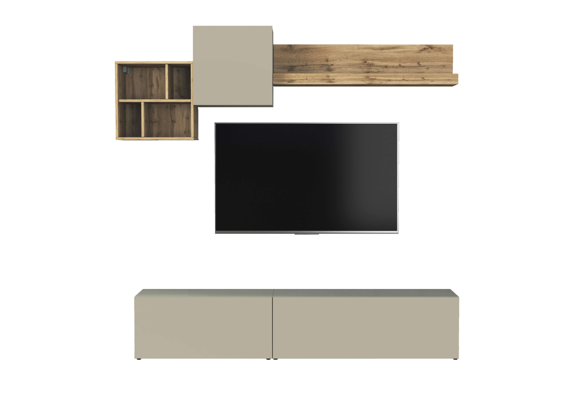 INOSIGN TV-Wand »Chronos TV-Set, Wohnwand – Elemente frei platzierbar, Made in Italy« Set, 5-er set, 5 Stk. tlg.