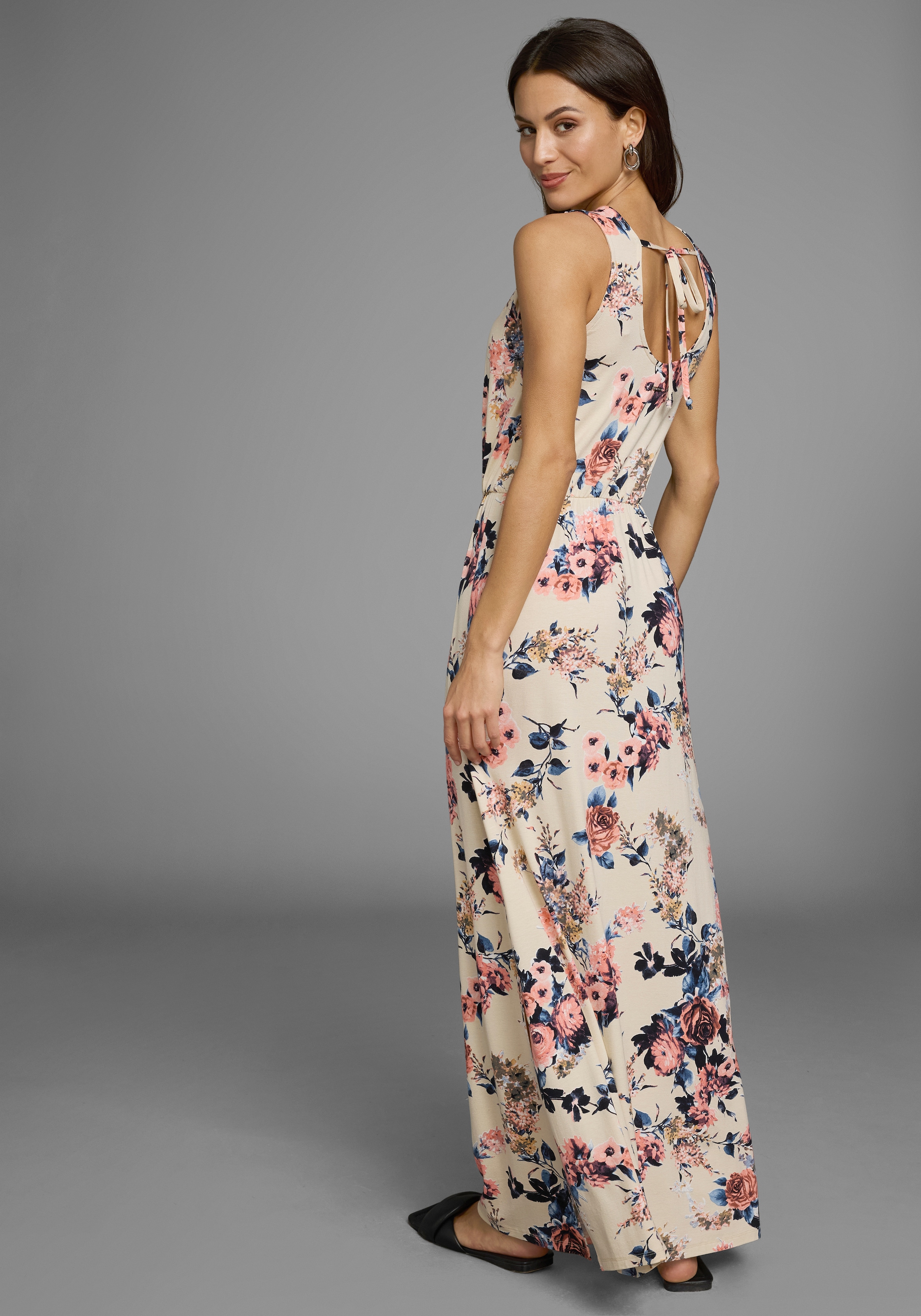 Laura Scott Maxikleid, mit hohem Rundhals vorn und tiefem hinten - NEUE KOLLEKTION