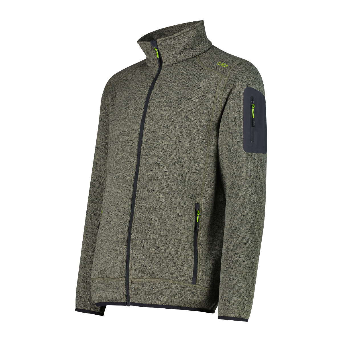 CMP Strickfleecejacke »MAN JACKET« ohne Kapuze atmungsaktiv, schnell trocknend, wärmend, Übergangsjacke