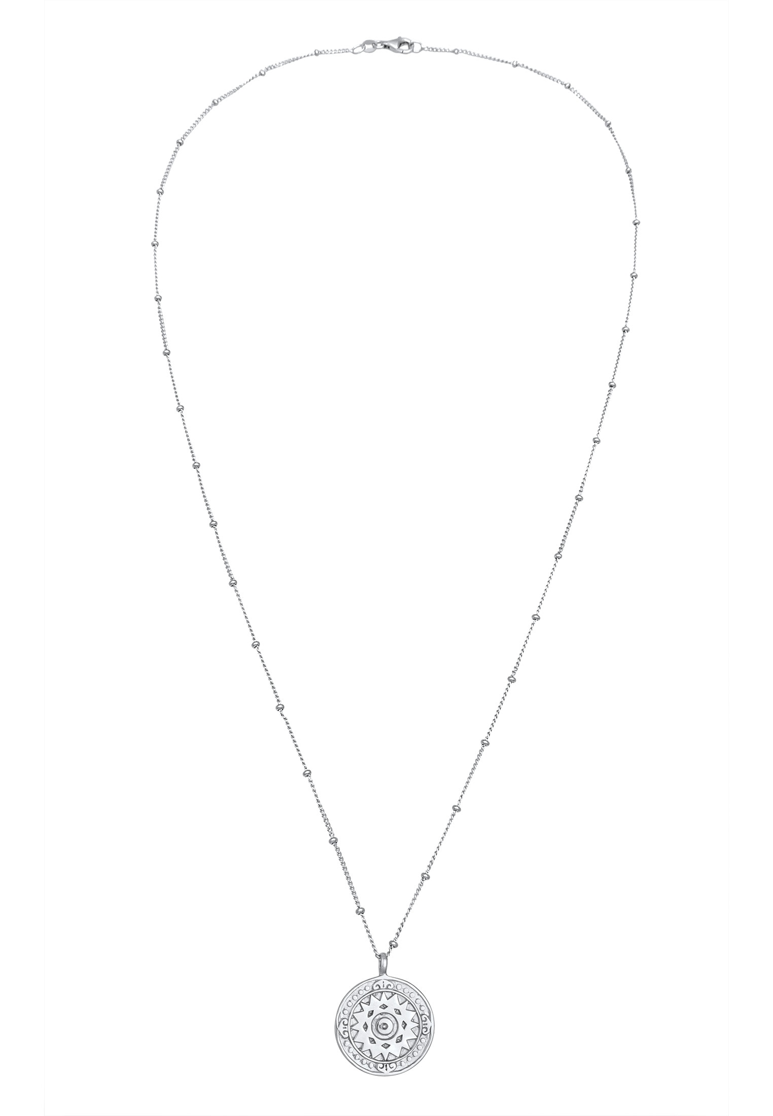 Elli Lange Kette »Halskette Münze Ornament Vintage 925 Silber«