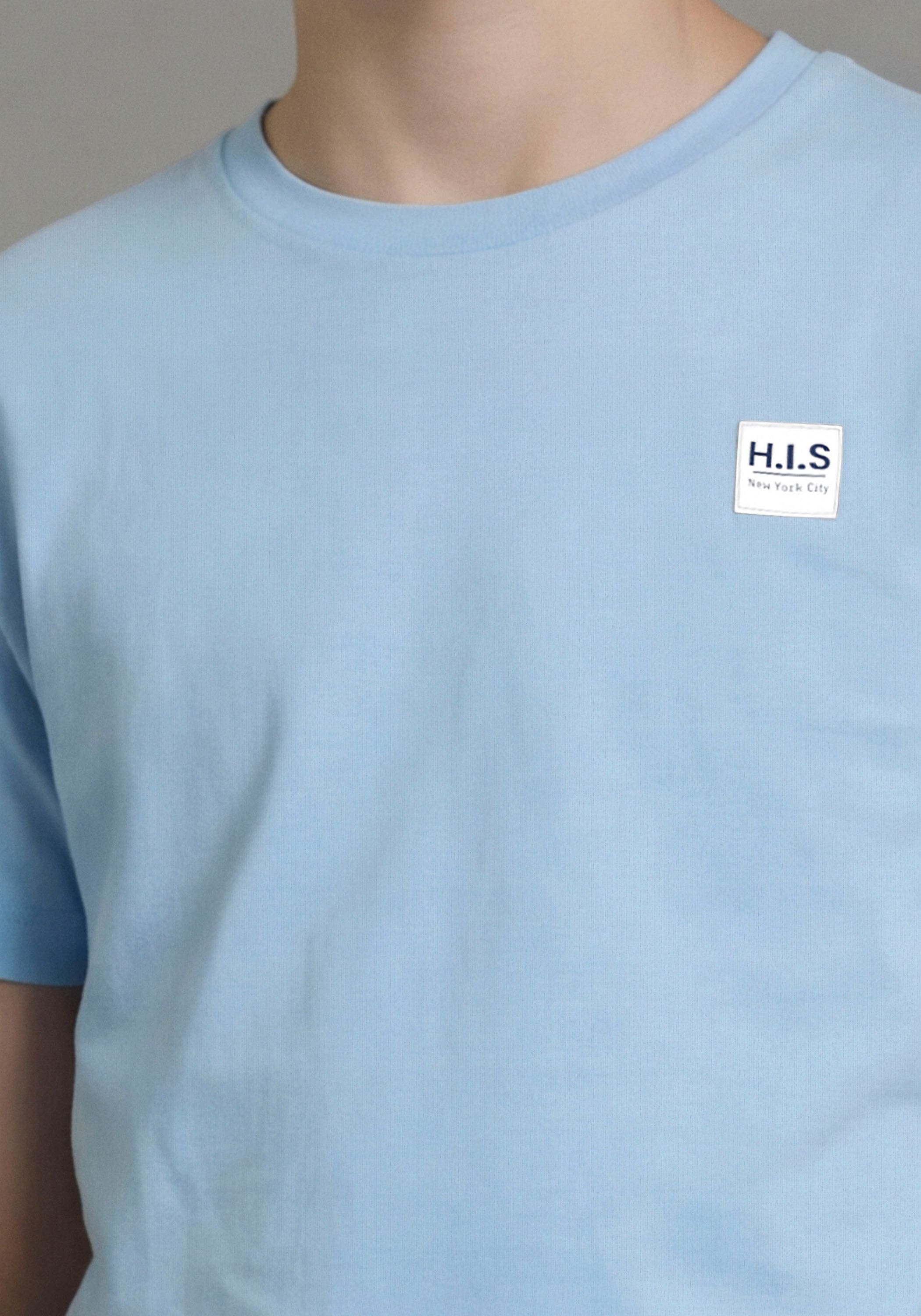 H.I.S T-Shirt »2er Pack Shirts mit HIS-Logos für Jungen« Packung, 2,  modischer Stil, Kurzarm, mit Logodruck, aus Baumwolle, für Jungen