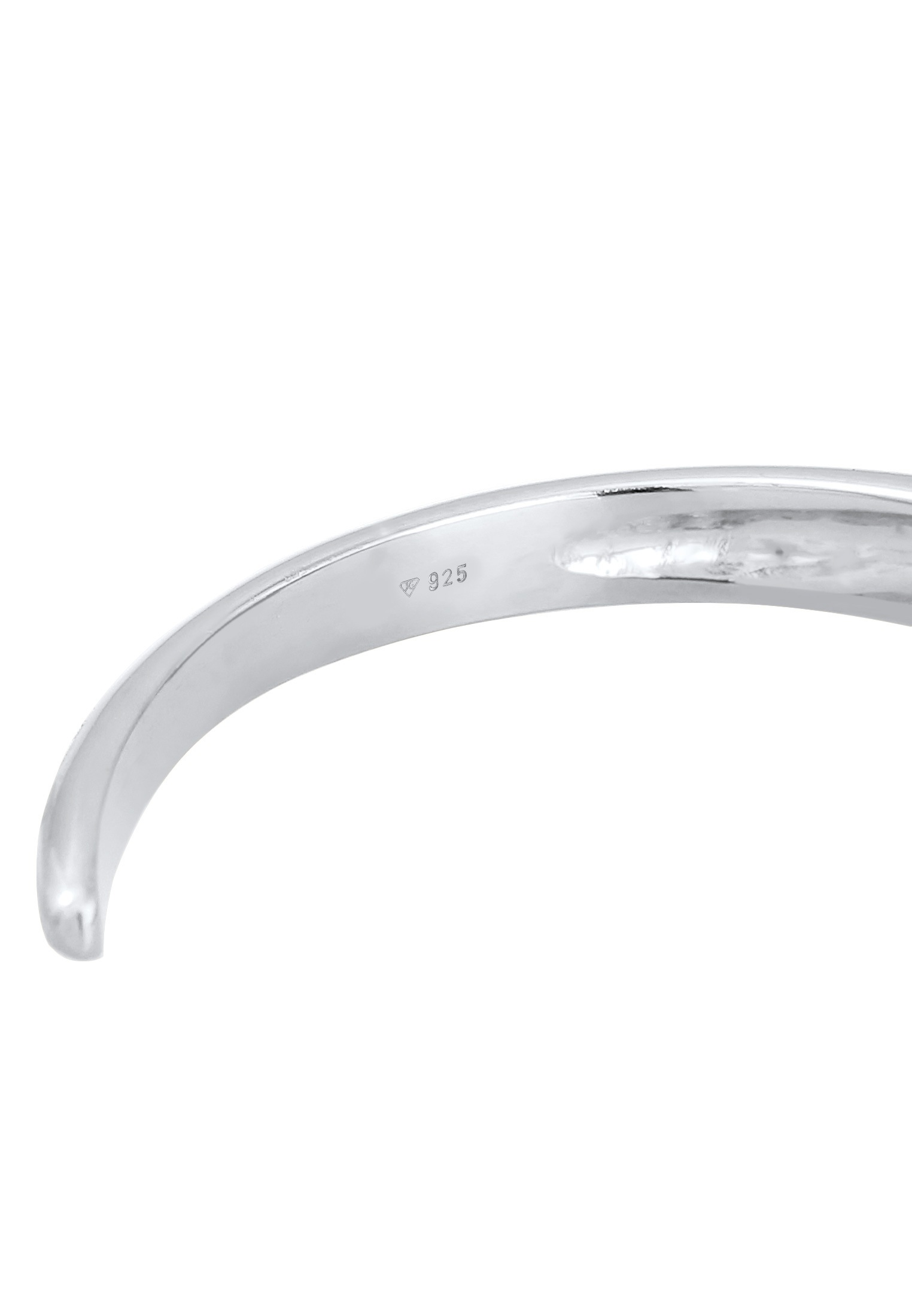 Elli Premium Armreif »Armband Armreif Offen Rund Glänzend Unisex 925 Silber«