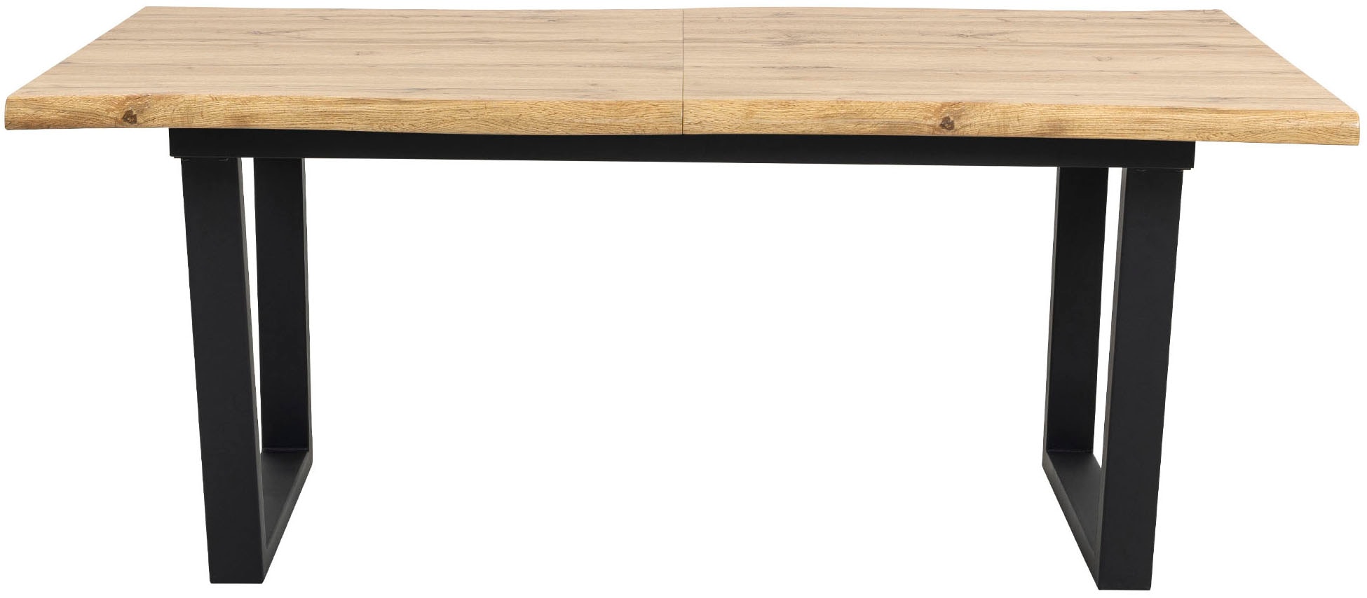 Duo Collection Esstisch »Ausziehtisch« 1 Stk. tlg. 1,80m - 2,20m, Baumkantenoptik, massives Kufengestell