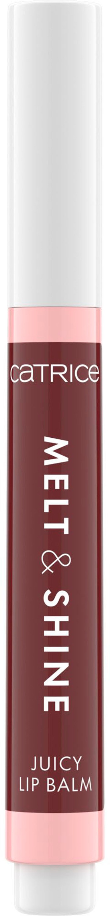 Catrice Lippenbalsam »MELT & SHINE JUICY LIP BALM« zartschmelzender Lippenbalsam für voller aussehende Lippen