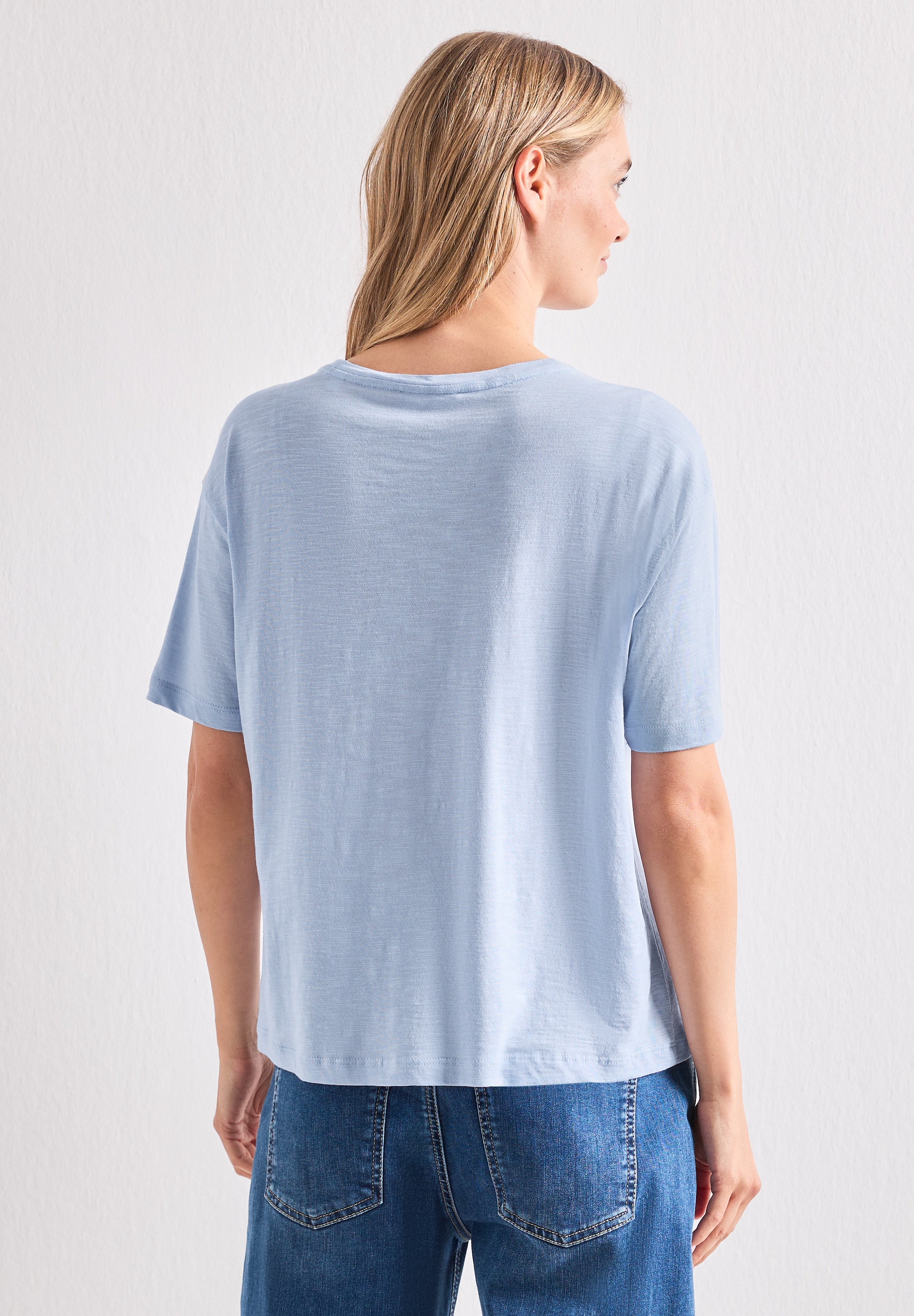 STREET ONE Rundhalsshirt Sommershirt mit Frontprint