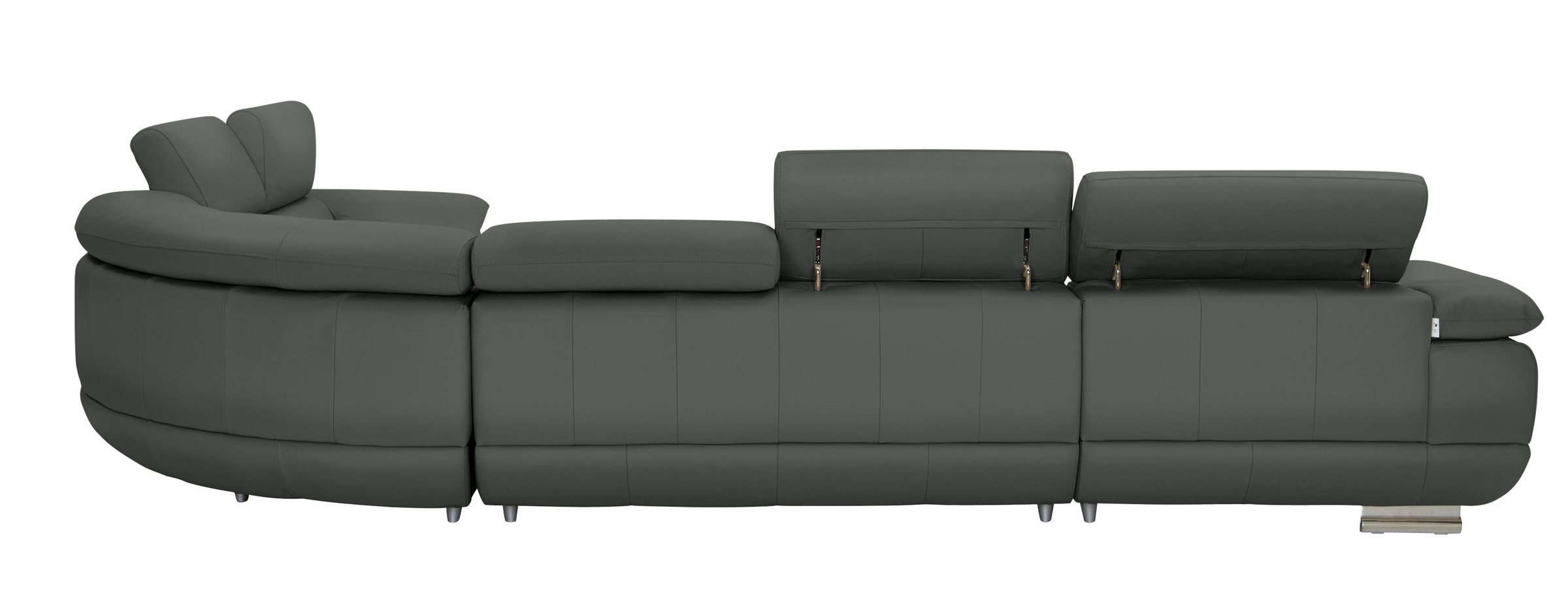 CALIA ITALIA Wohnlandschaft »Magic, italienisches Sofa zum Träumen, erstklassiger Sitzkomfort«, verstellbaren Kopfstützen zum Relaxen, in 2 Lederqualitäten, U-Form