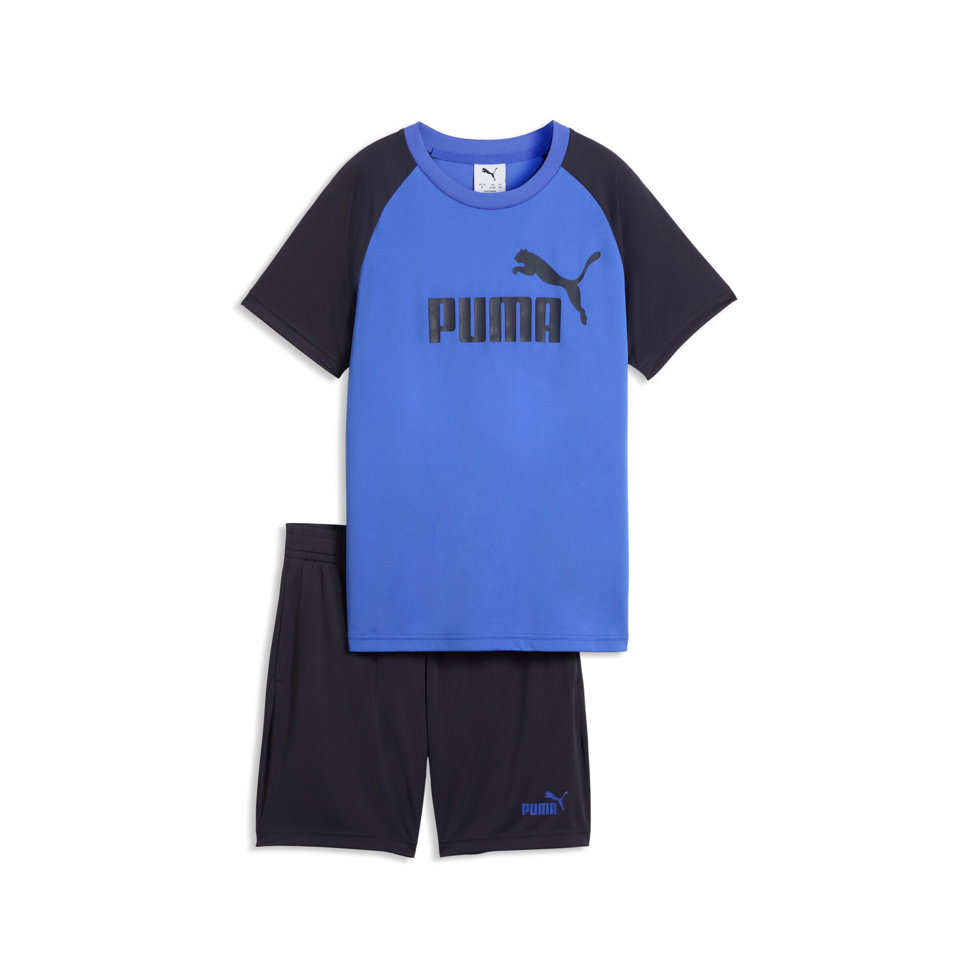 PUMA Trainingsanzug »ESS NO.1 LOGO POLY TEE AND SHORTS SET B« 2 tlg. zweiteiliges Set, mit DryCELL Technologie, atmungsaktiv