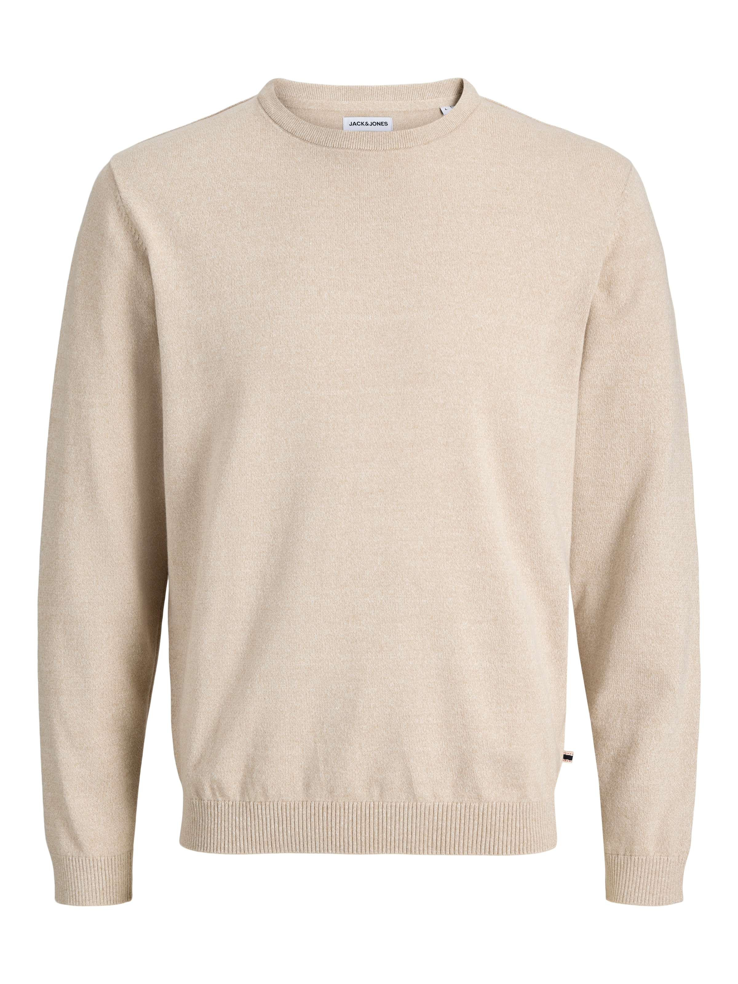 Jack & Jones Rundhalspullover »JJEBASIC KNIT CREW NECK NOOS« Baumwolle, regular fit