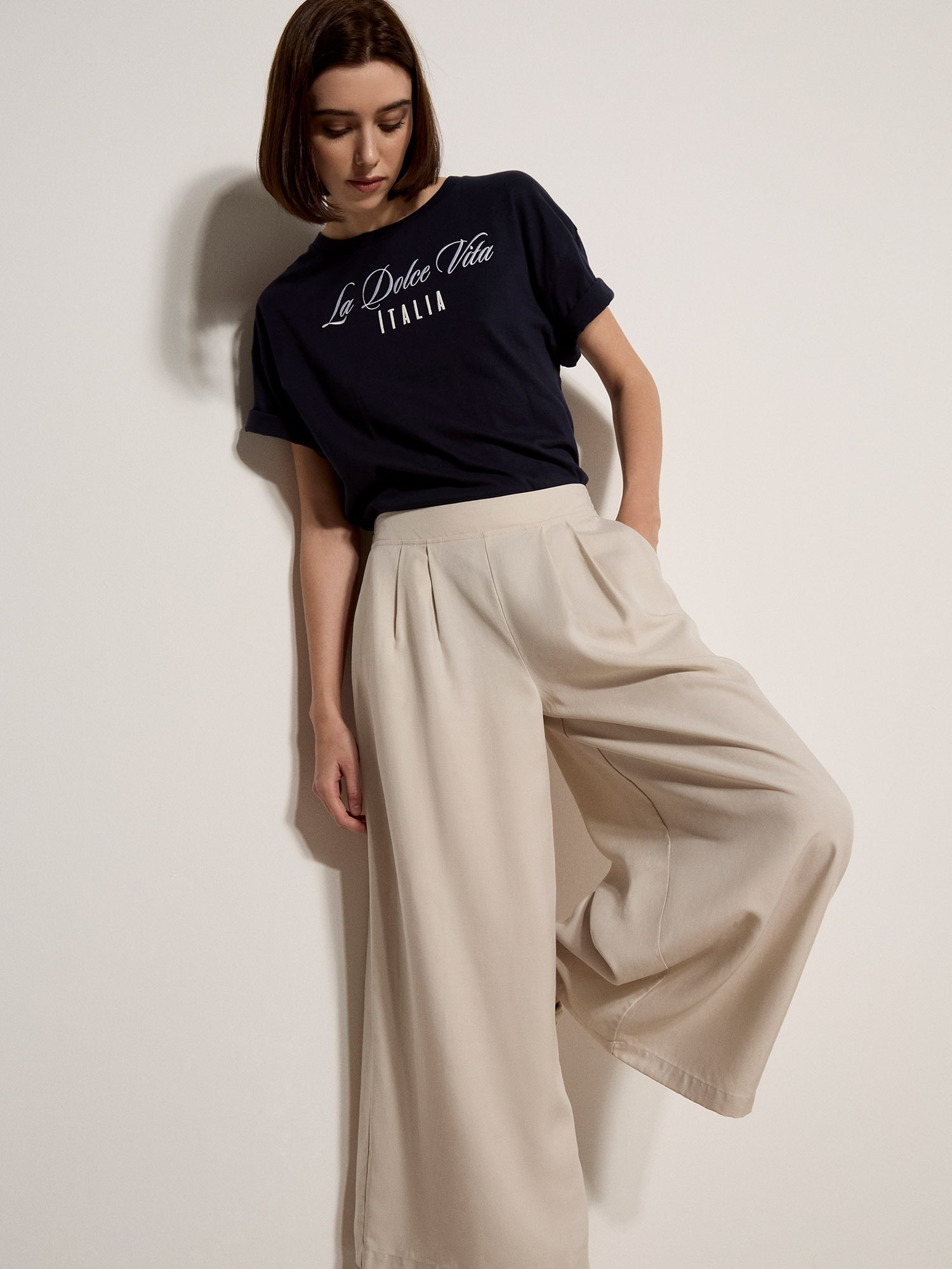 Apricot Wirkhose »Hose«  aus Slub-Leinen