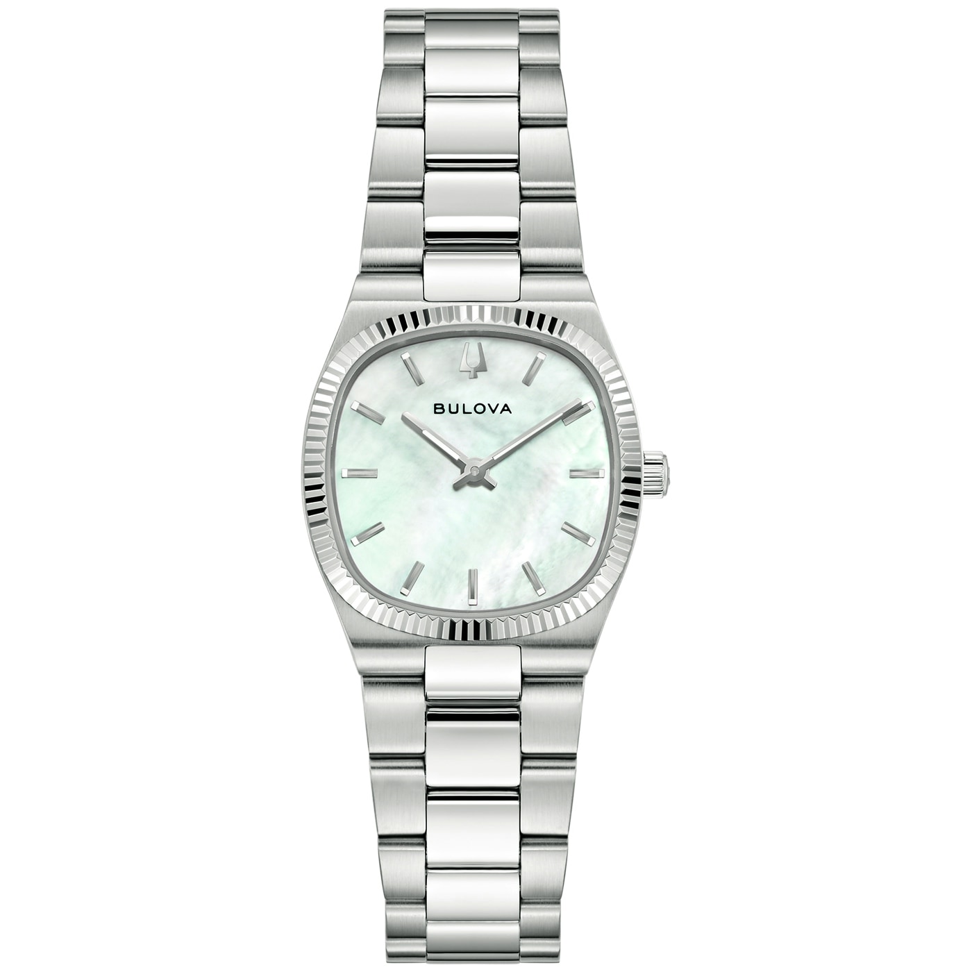 Bulova Quarzuhr »Super Seville« Armbanduhr, Damenuhr, Edelstahlarmband, analog
