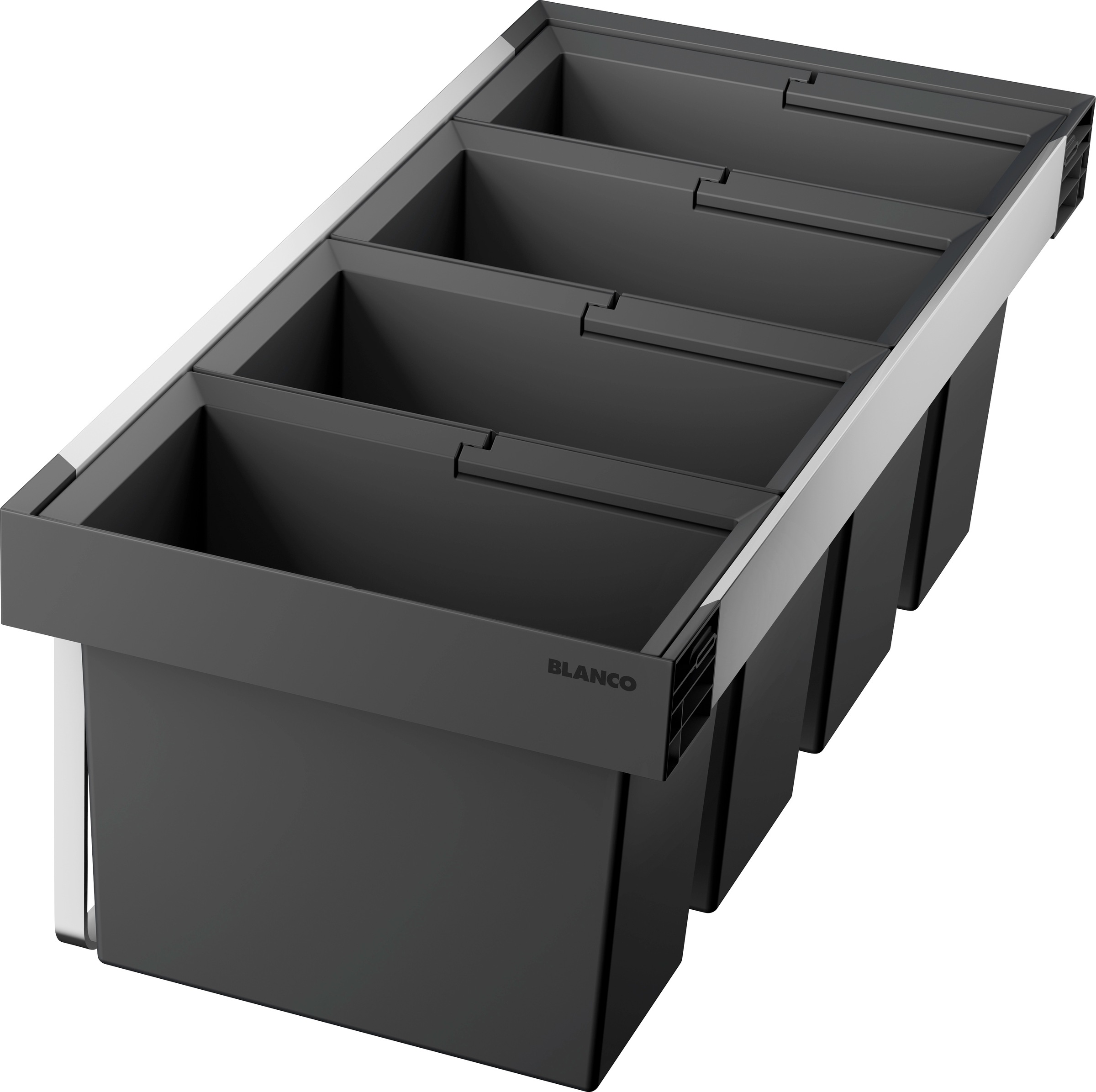 Blanco Mülltrennsystem "Flexon II 90/4" 4 Behälter Kunststoff, Stahlblech, 900 mm Untermass