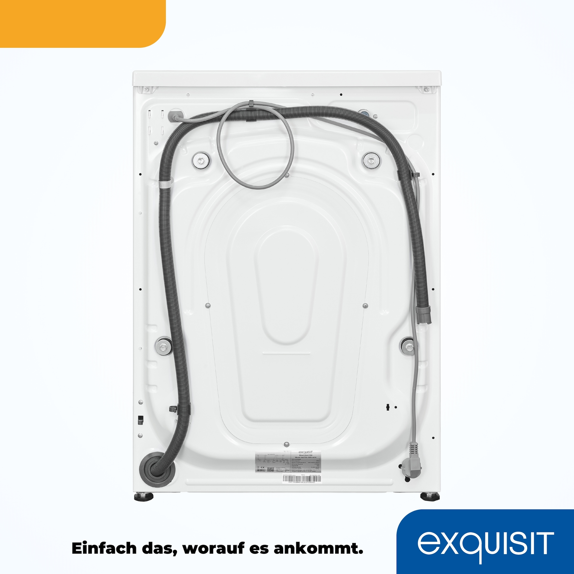 exquisit Waschmaschine »WA7014-020A«, 7 kg, 1400 U/min, Platz für 7,0 kg Wäsche