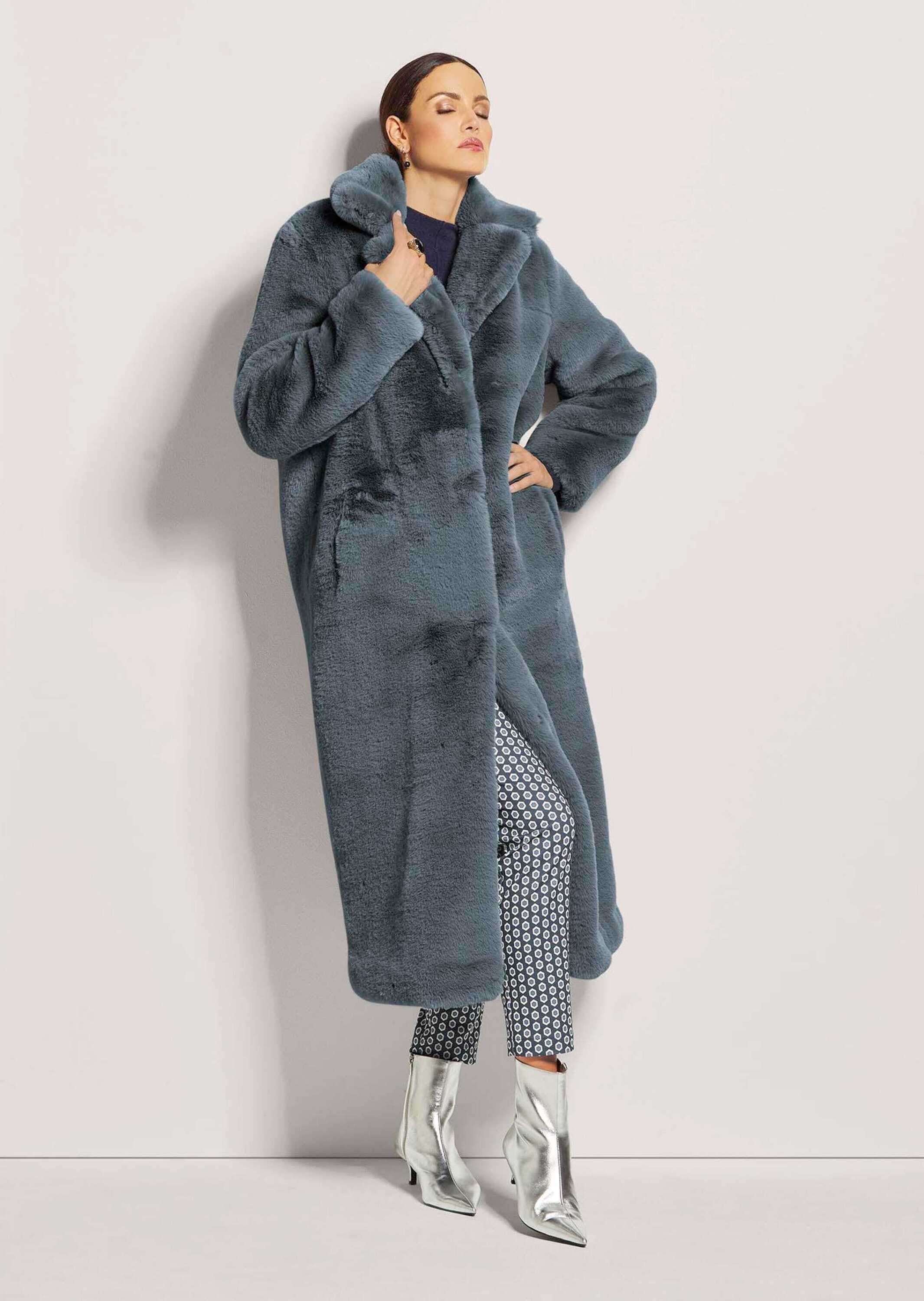 MADELEINE Langmantel »Mantel Langer Faux-Fur-Mantel für Damen«