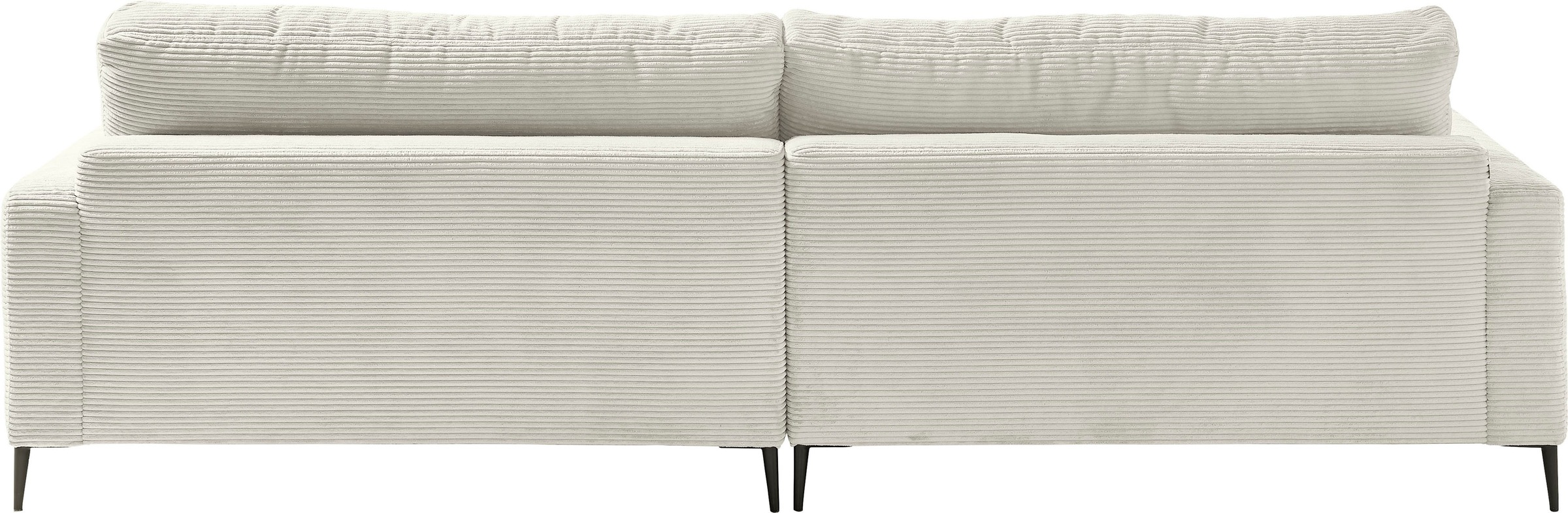 INOSIGN Ecksofa »Downtown, B/T/H: 272/190/84 cm L-Form«, weicher Sitzkomfort auch in Cord und Bouclé, incl. Zierkissen