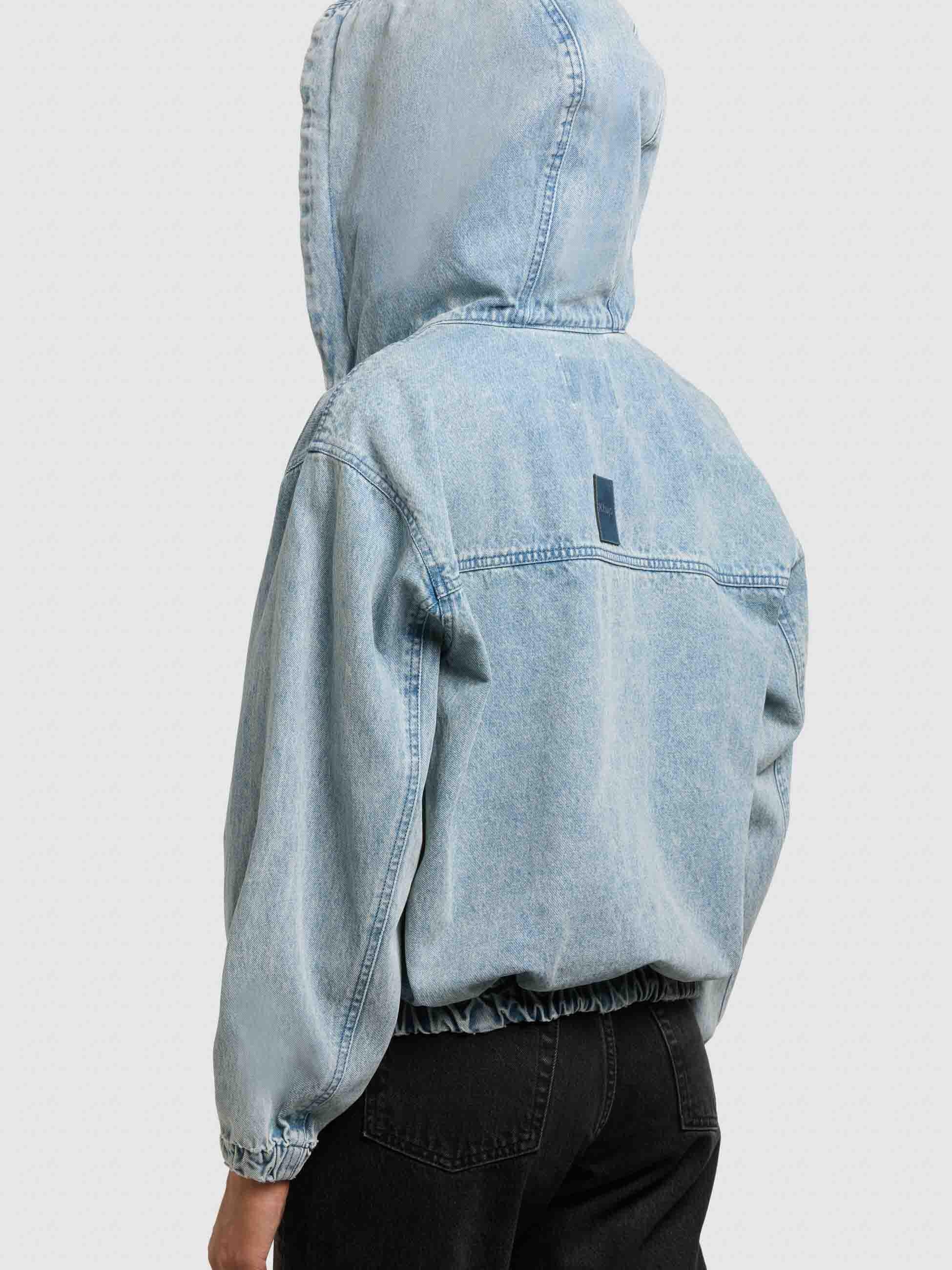 khujo Jeansjacke »Jeansjacke Gretel« mit Kapuze Modische Jacke in Jeans-Optik