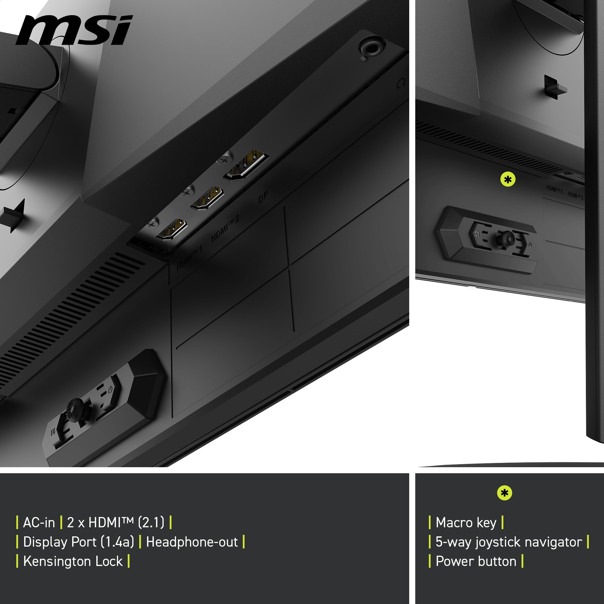 MSI OLED-Monitor »MAG 274QP QD-OLED X24« 67,3 cm/27 ″  2560 x 1440 px WQHD 0,03 Reaktionszeit 240 Hz neig-, schwenk-, höhenverstellbar, Pivot