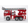Bruder® Spielzeug-Feuerwehr »MAN Feuerwehrauto mit Drehleiter, Wasserpumpe und Light and Sound Module (trucks)«, Made in Germany
