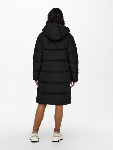 ONLY Steppmantel »ONLAMANDA LONG PUFFER COAT«, mit Kapuze