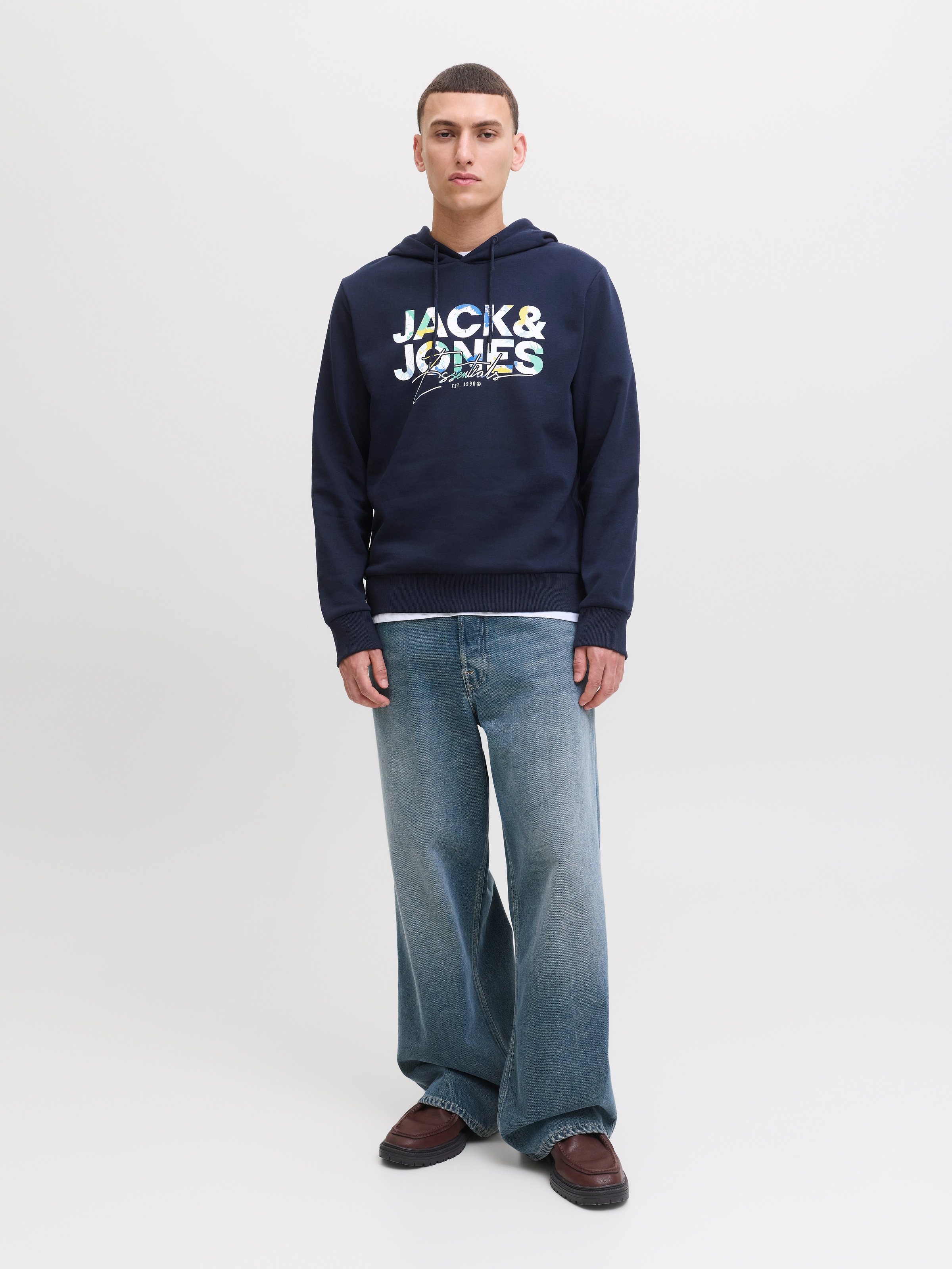 Jack & Jones Kapuzensweatshirt »JJGEPLAS SWEAT HOOD«
