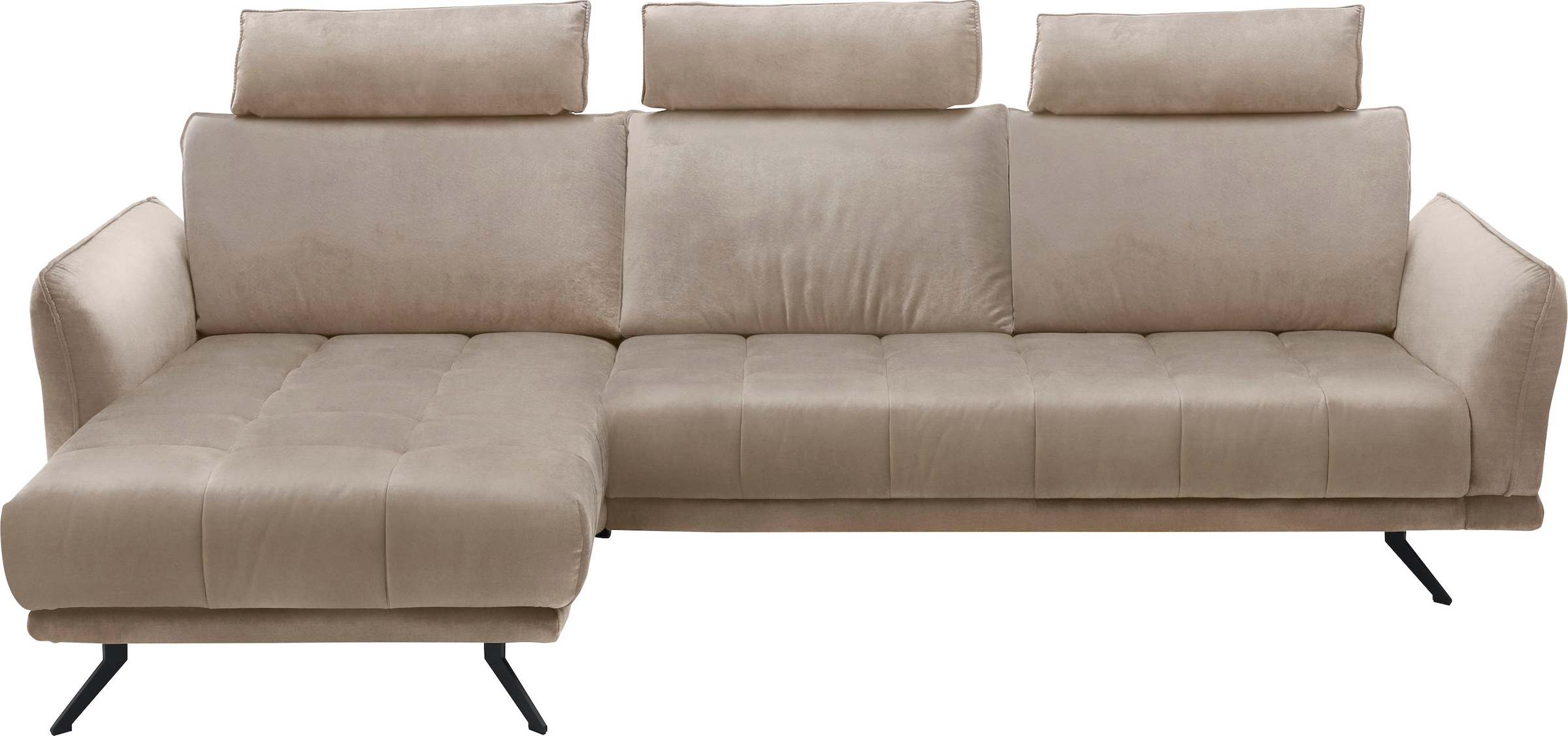 Die PlanBar Ecksofa »MP-IN20041 L-Form«, optional Sitztiefenverstellung und Kopfstützen