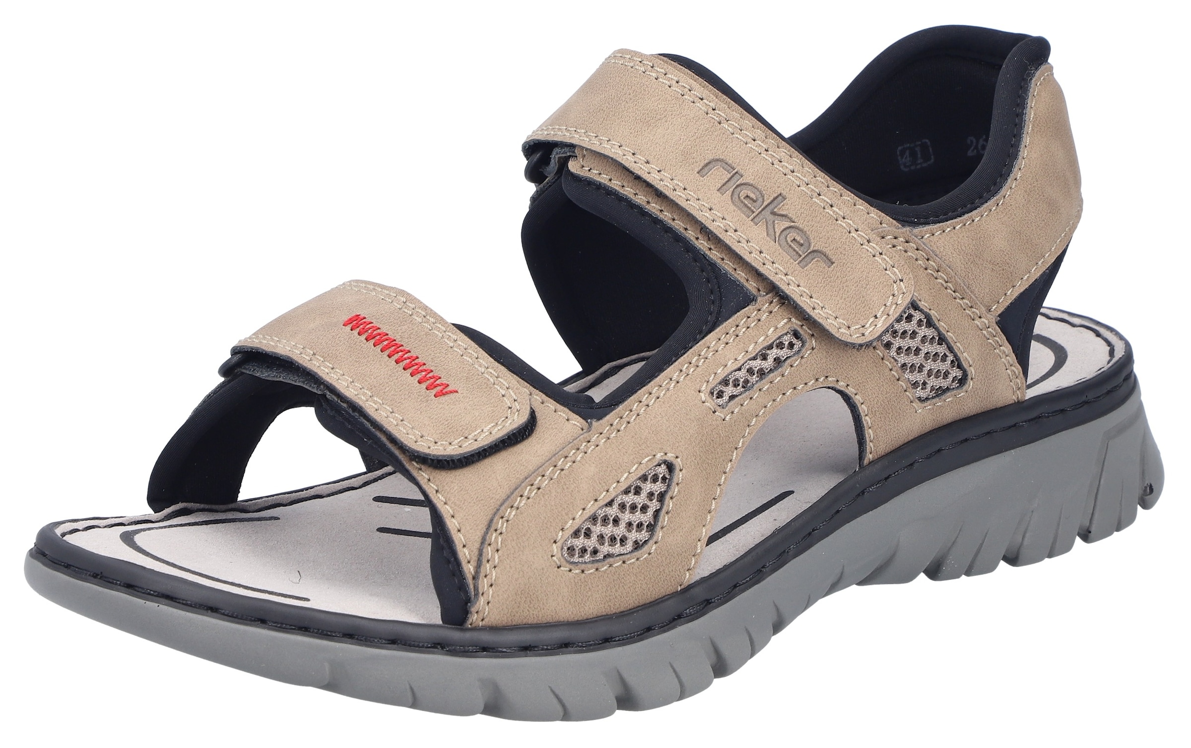 Rieker Sandale  Sommerschuh, Klettschuh, Outdoorsandale, in Trekking-Optik