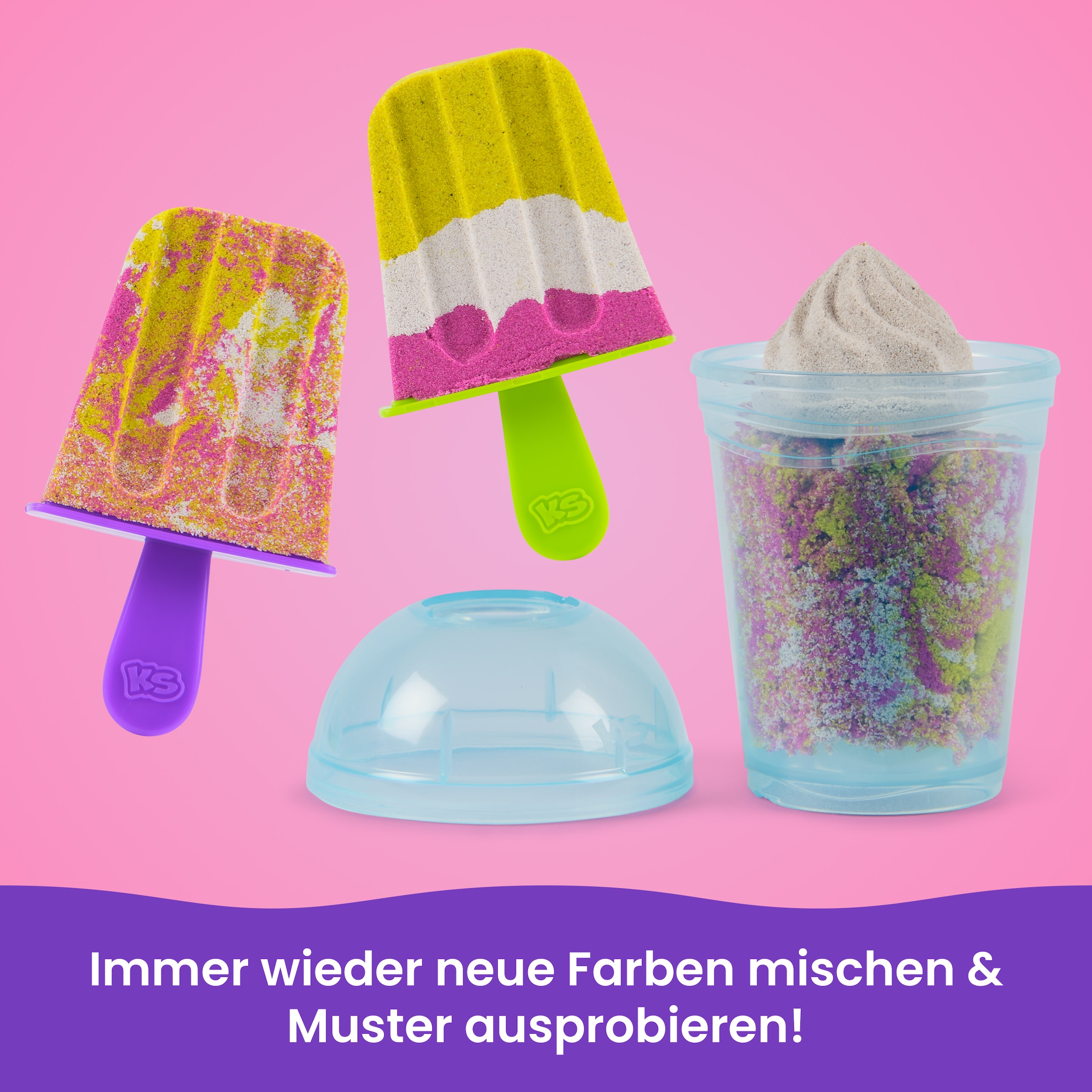 Spin Master Kreativset »Kinetic Sand - Smoothie Mixer Spielset«