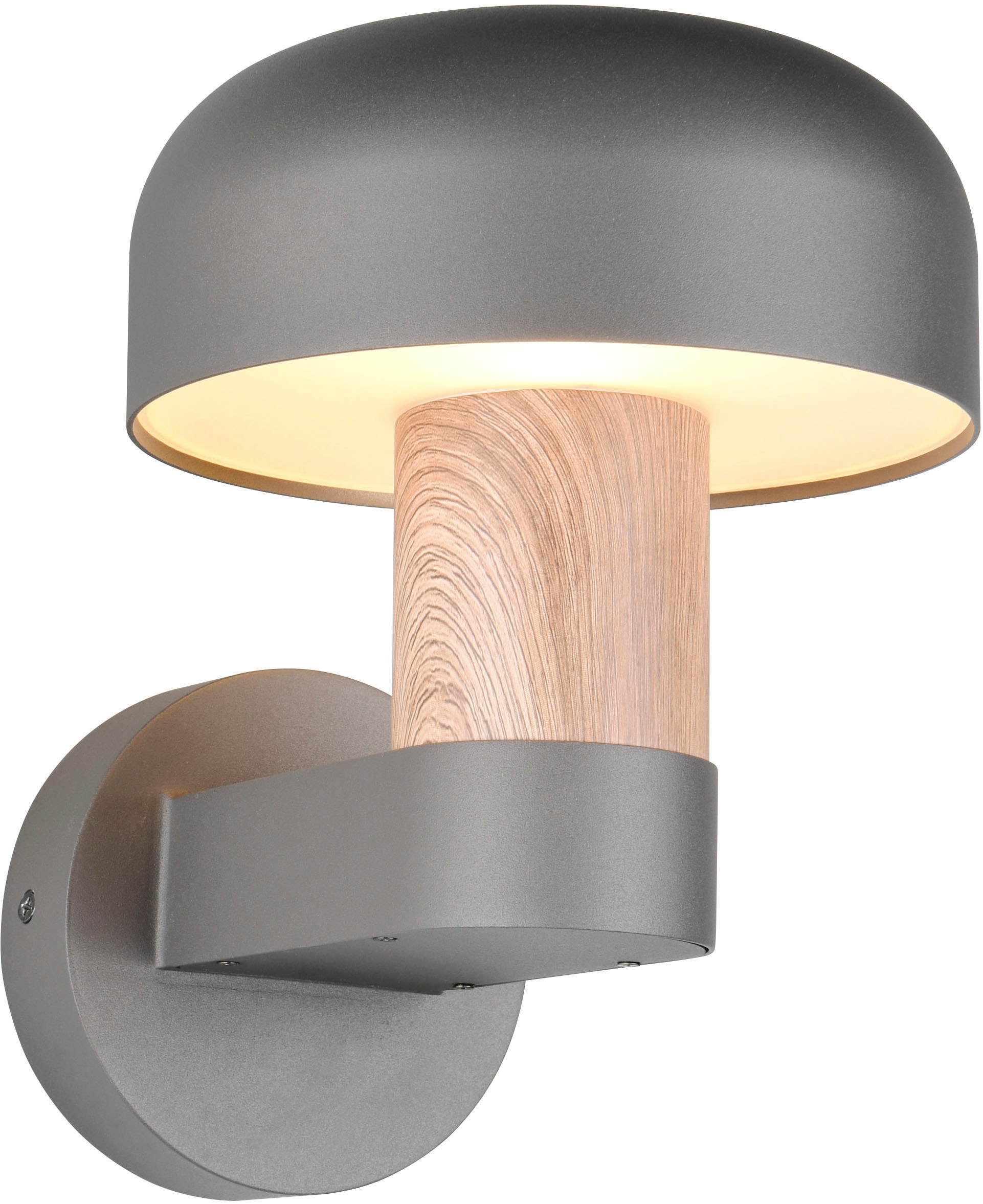 TRIO Leuchten Außen-Wandleuchte »FRASER, Fassadenbeleuchtung Laterne Pilzform, exkl 1x E27 max 10W IP54« E27 1 Stk. warmweiß - kaltweiß Hauswand Leuchte aus Druckguss Aluminium, Leuchtmittel wechselbar