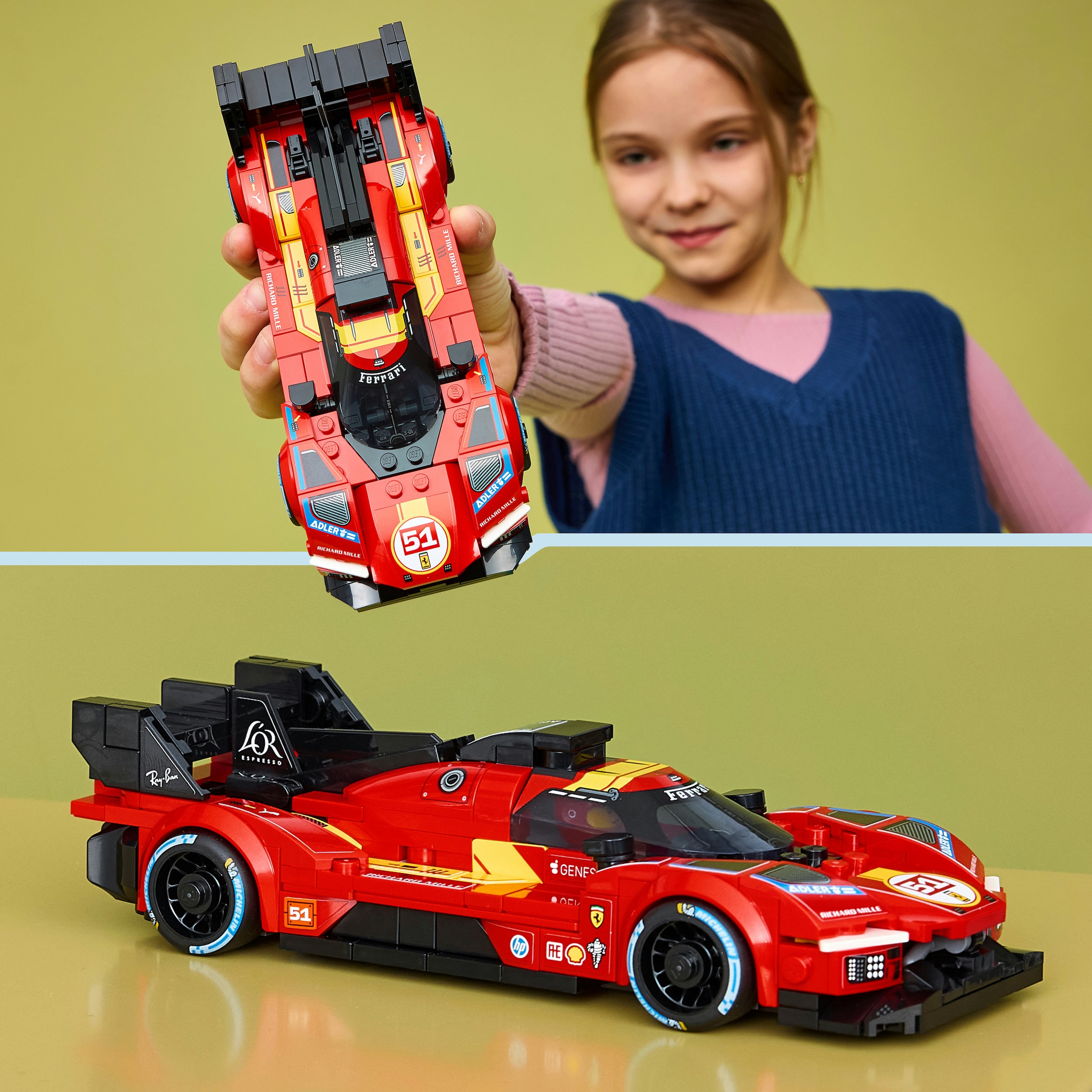 LEGO® Konstruktionsspielsteine »Ferrari 499P (77261), LEGO Speed Champions« Made in Europe