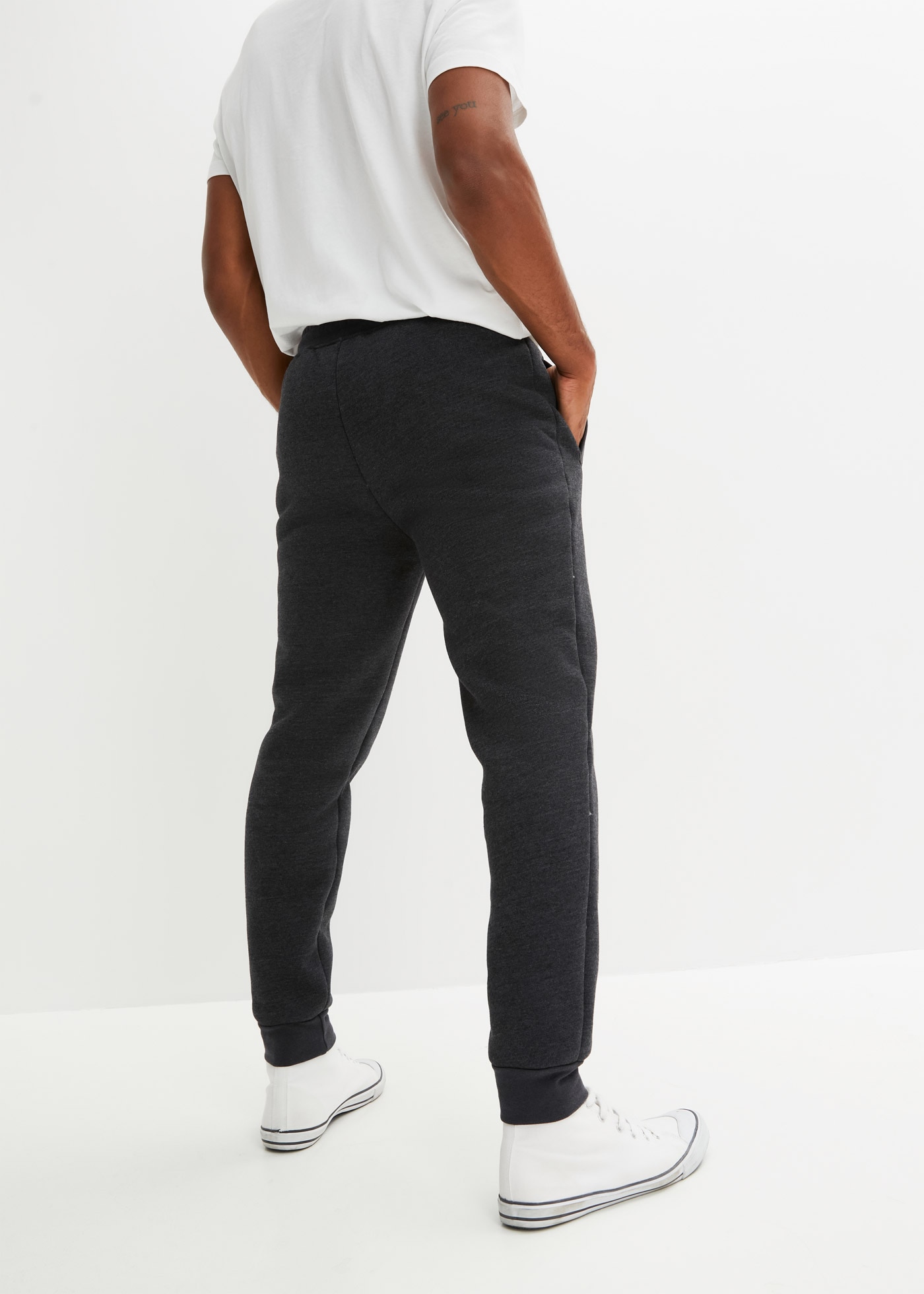 bonprix Sweathose  aus Baumwolle, Polyester und Elasthan, mit Teddyfutter, Regular Fit