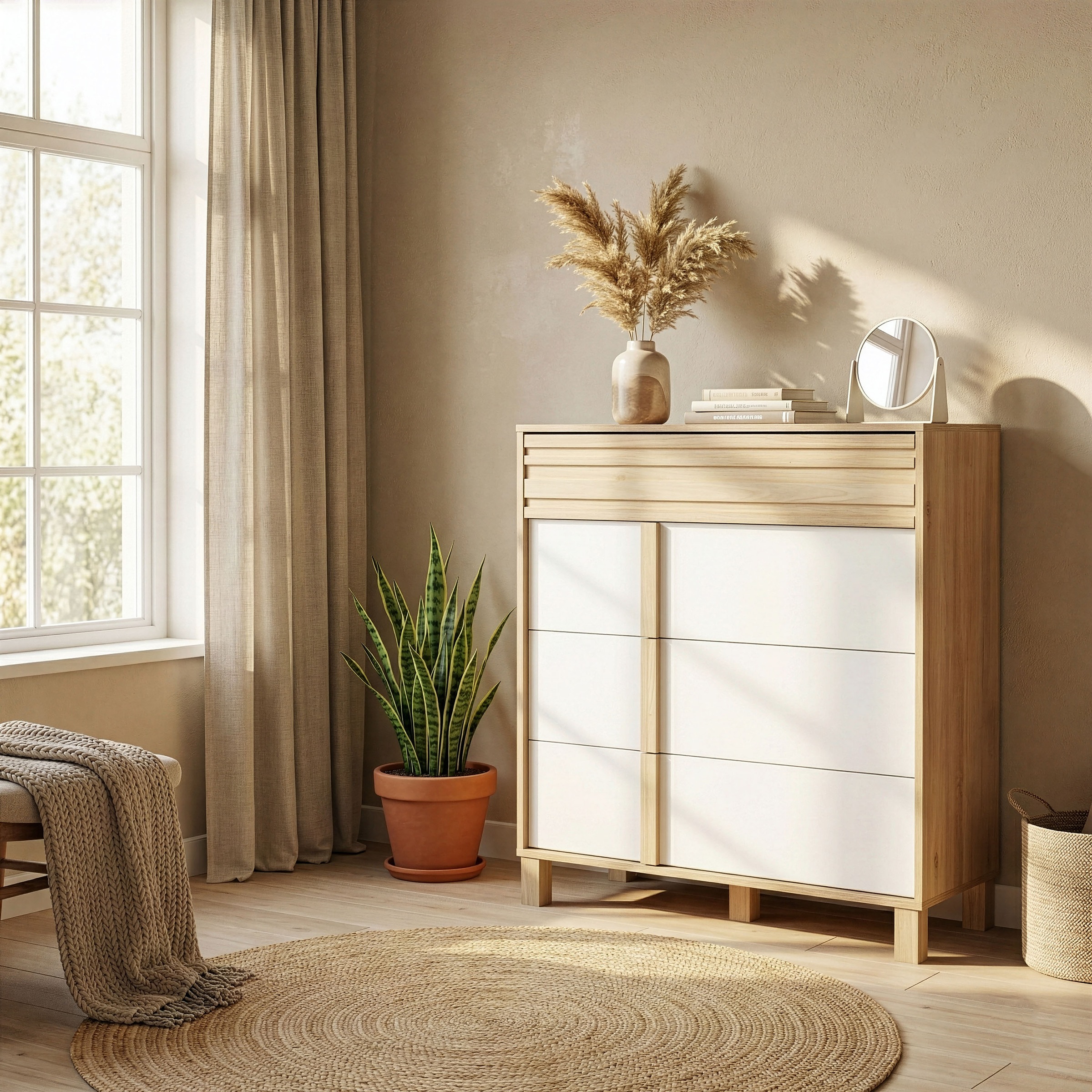 Gami Kommode »ARIA« 1 Stk. tlg. Eine praktische Kommode mit 4 großen Schubladen.