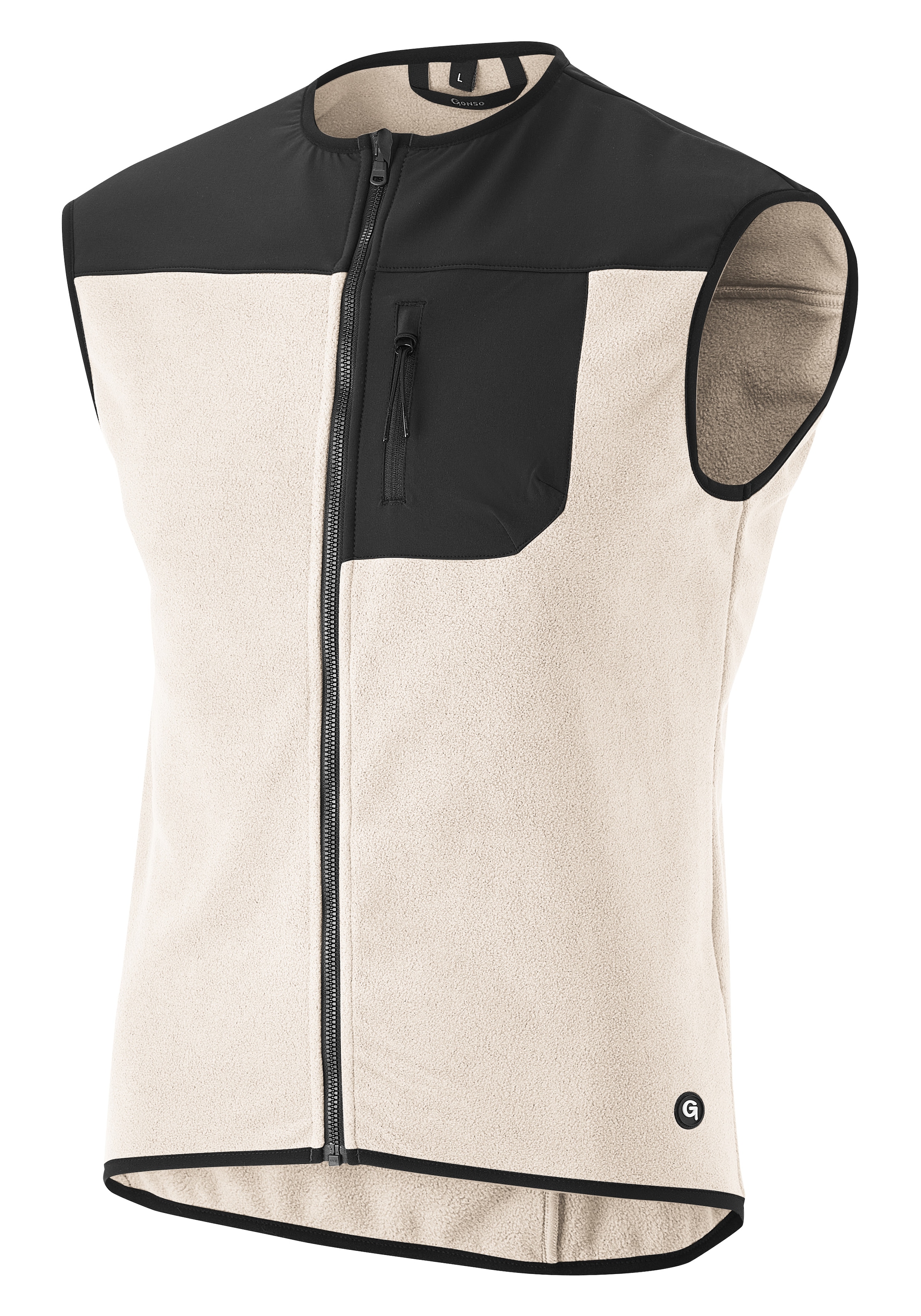 Gonso Fahrradjacke »ADVENTURE VEST FLEECE«, Unisex Radweste, warme Fleece-Weste, integrierte Smartphone Tasche