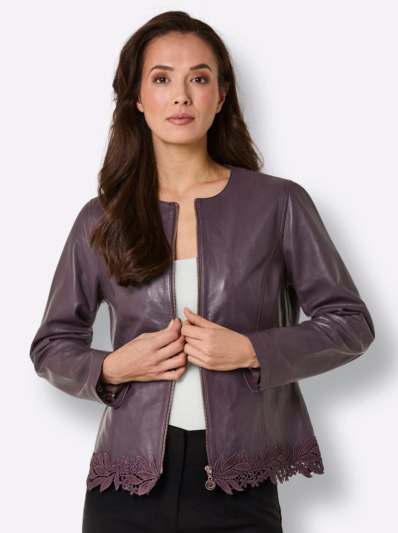 CREATION L PREMIUM Lederblazer »Lammnappa-Lederblazer«