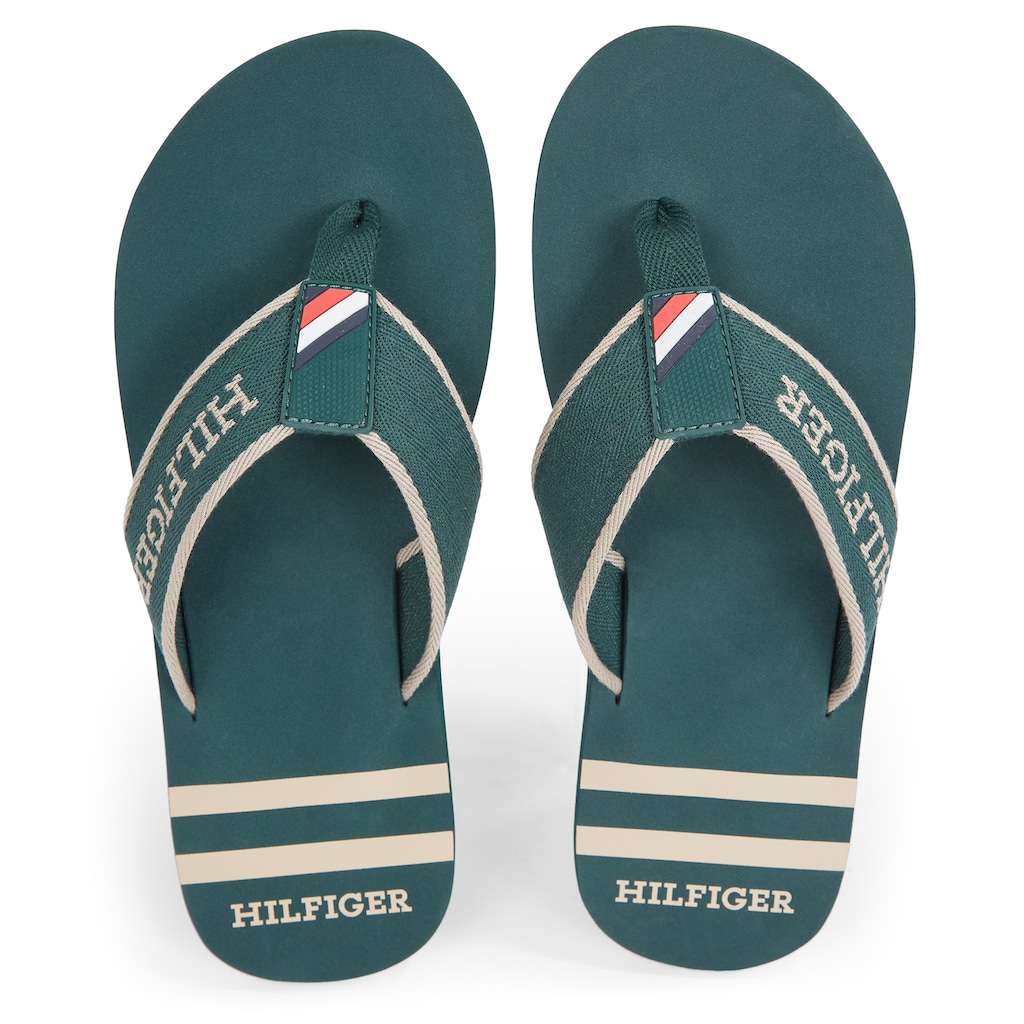 Tommy Hilfiger Zehentrenner »SPORTY HILFIGER BEACH SANDAL«