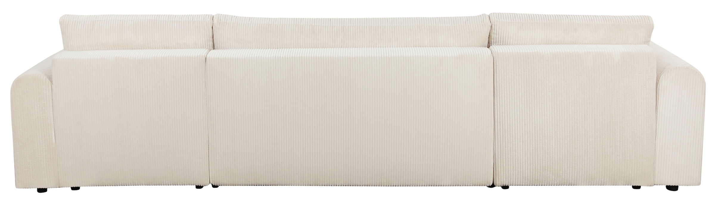 OTTO home Wohnlandschaft »JONAA, 311 cm, U-Form, Schlafsofa, Boxspringfederung, Cord u. Struktur« 133/270cm, Bettkasten, Seitentaschen, Cord und Struktur