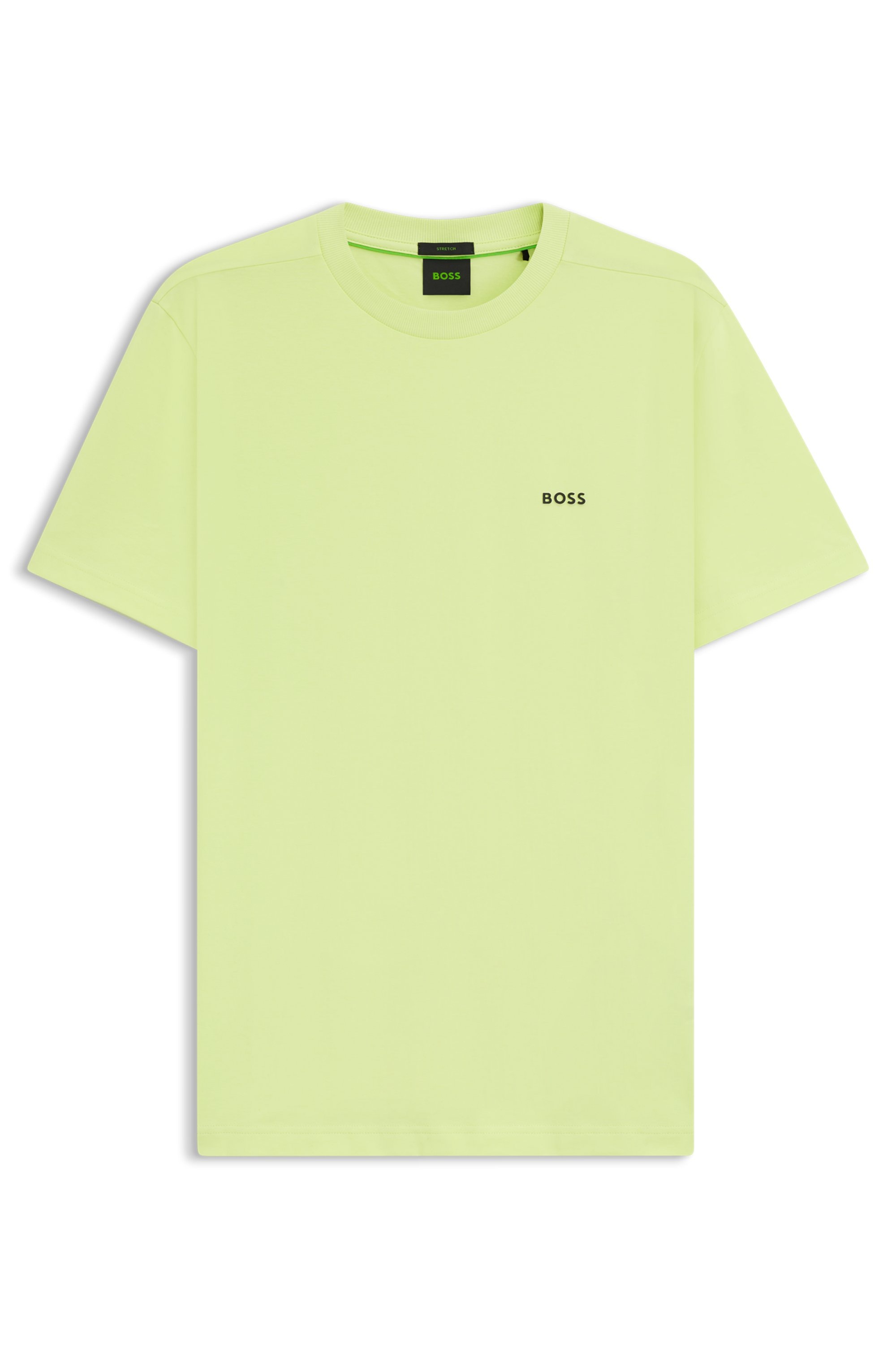 BOSS GREEN Rundhalsshirt »Tee« mit gummiertem Kontrast-Logo